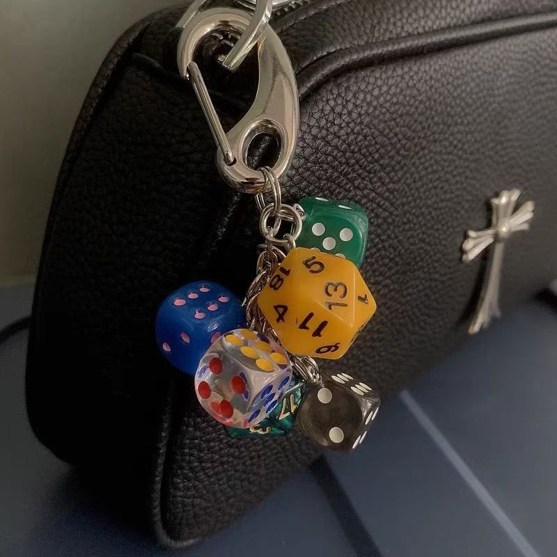 Other Multicolor Dice Key Chain Size ONE SIZE - 3 Thumbnail