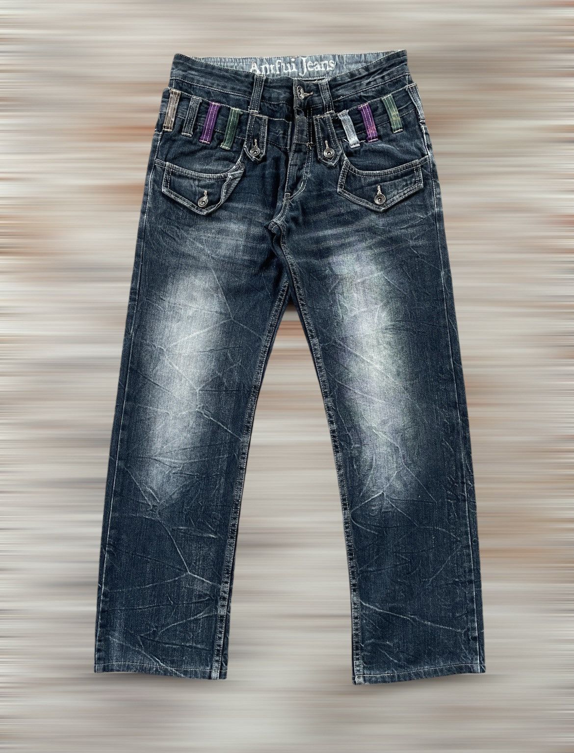 Fashion Victim × If Six Was Nine × Vintage ANTFUI DOUBLE WAIST JEANS Size US 28 / EU 44 - 1 Thumbnail