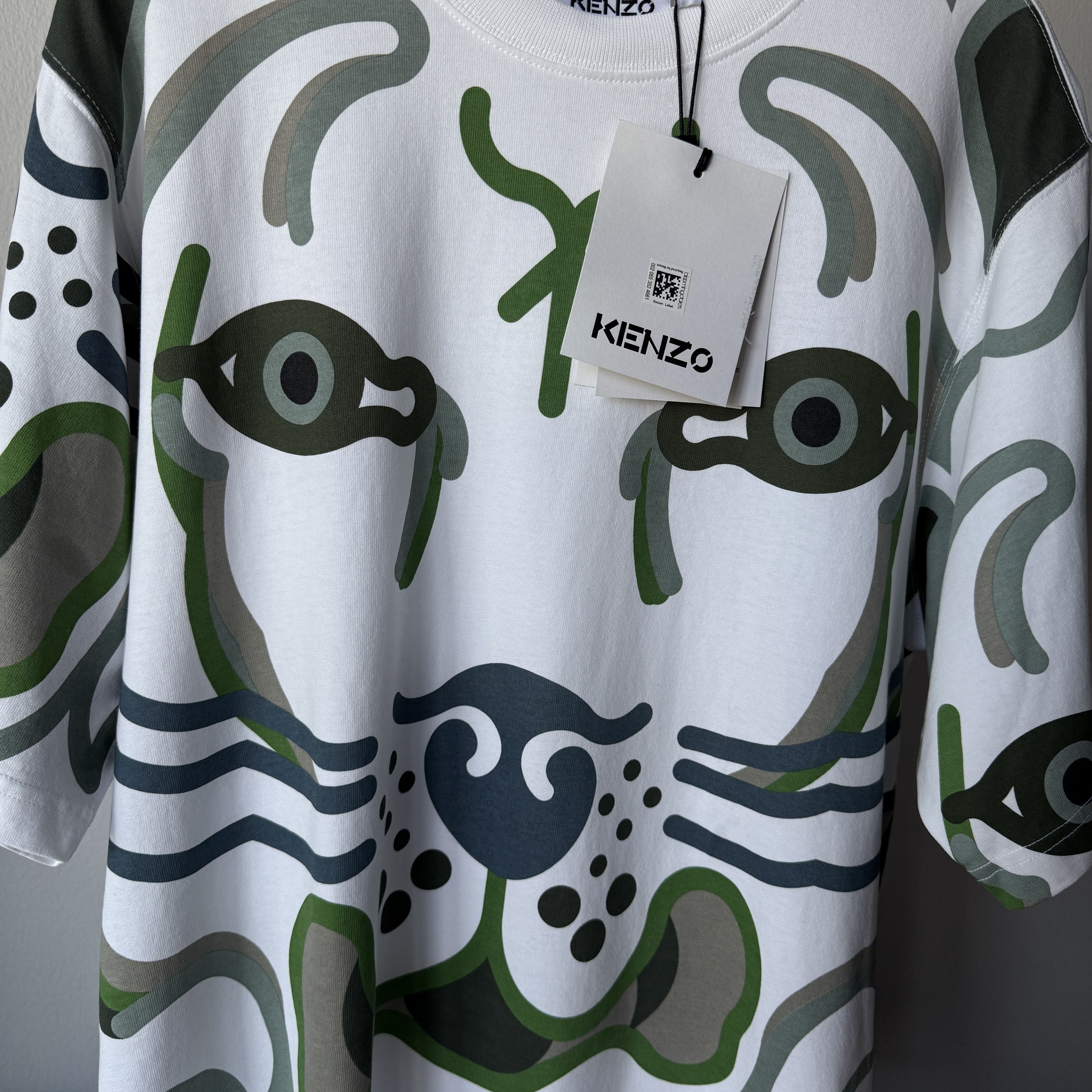Kenzo Kenzo Tiger Patterned Tee (NWT) Size US M / EU 48-50 / 2 - 5 Thumbnail