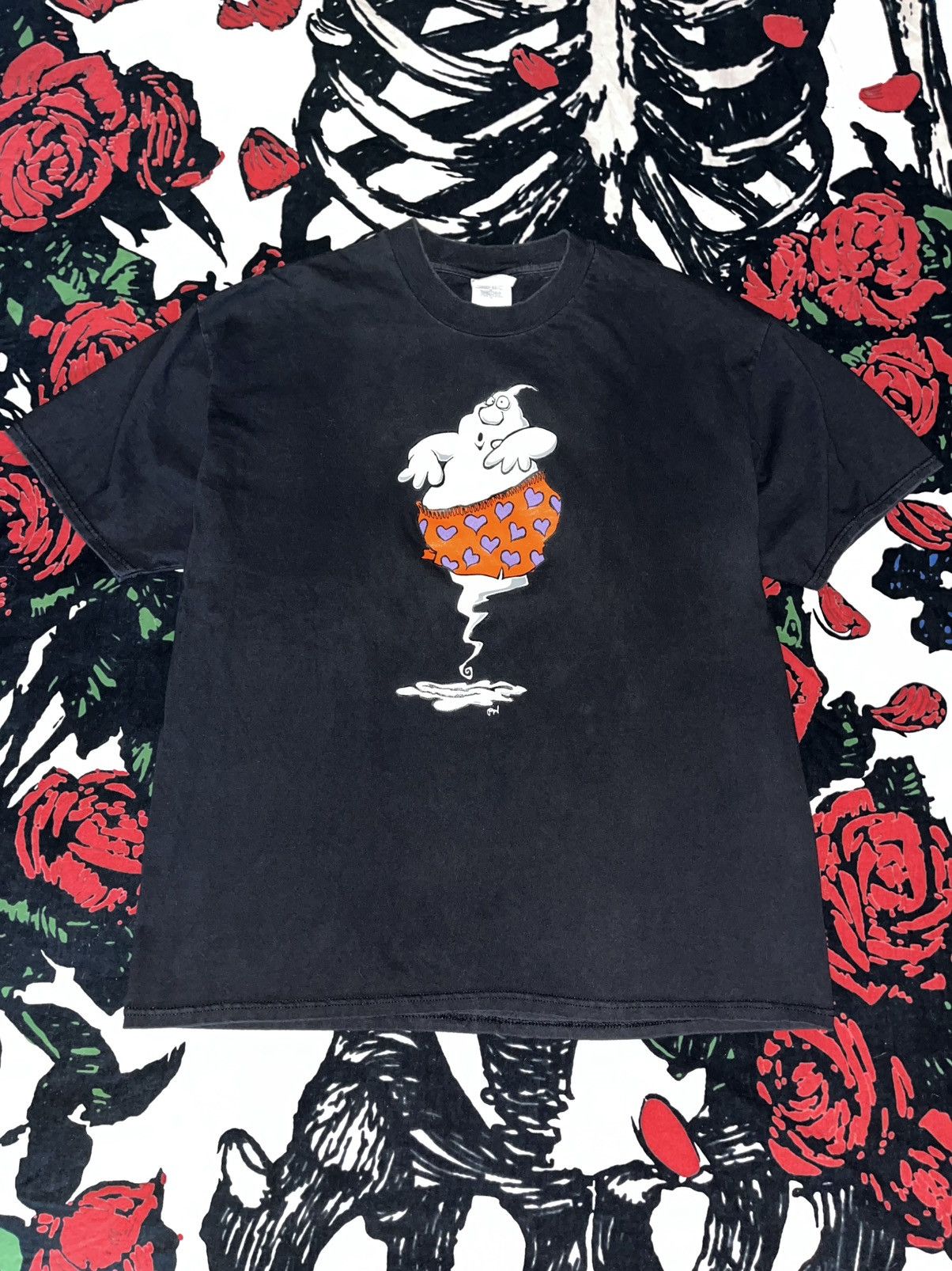 Other Crazy 90’s Faded Thrashed ERD Grunge Skater Funny Ghost Tee Size US XL / EU 56 / 4 - 1 Thumbnail