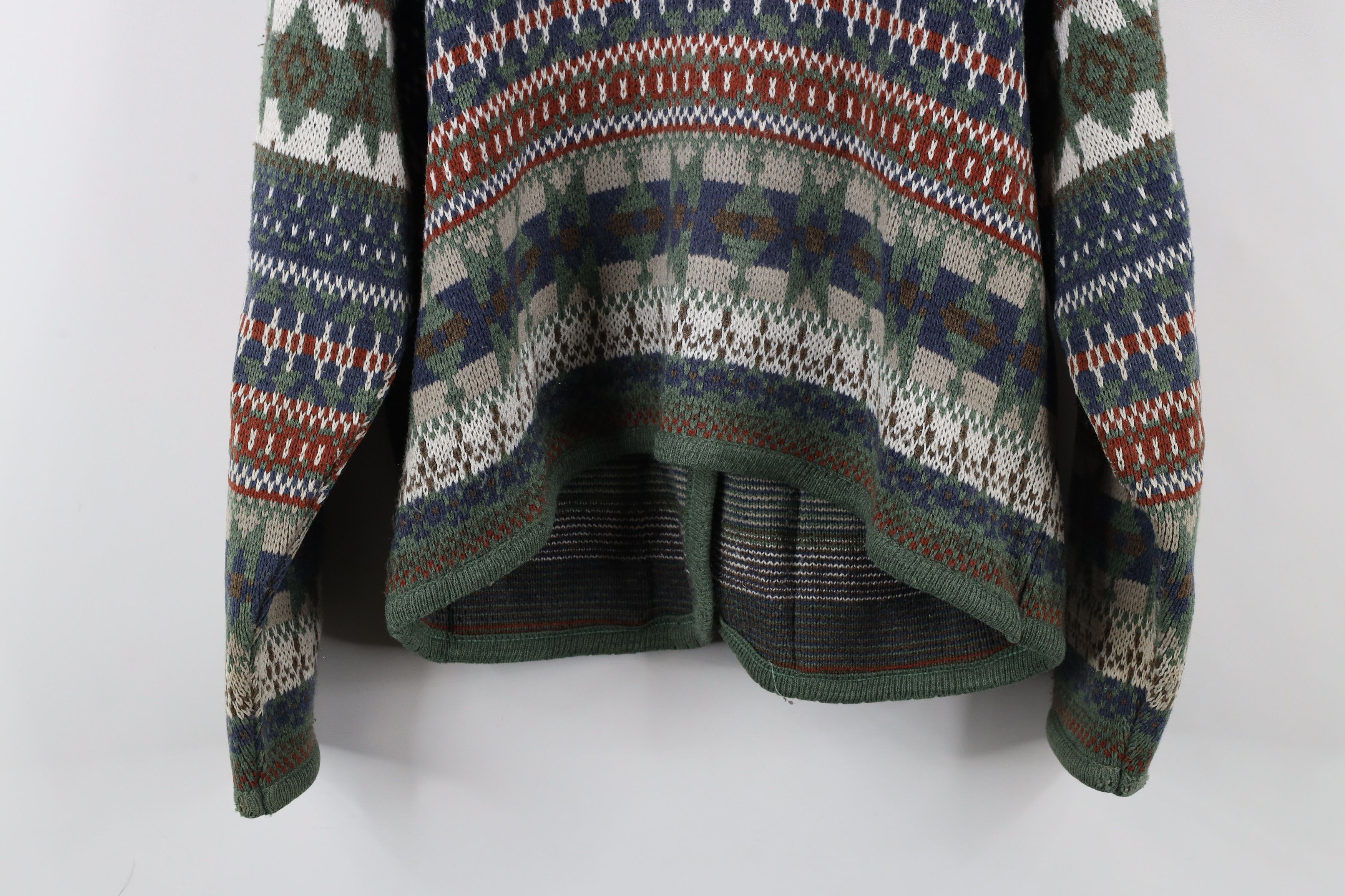 Vintage Vintage 90s Streetwear Fair Isle Knit Cardigan Sweater Size M / US 6-8 / IT 42-44 - 12 Thumbnail