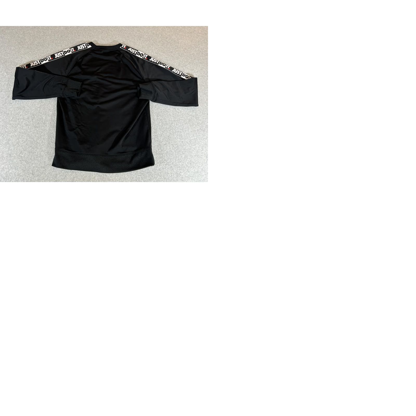 Nike Nike Sweatshirt Mens Small Black Just Do It Tape Crewneck Performance Athletic Size US S / EU 44-46 / 1 - 9 Thumbnail