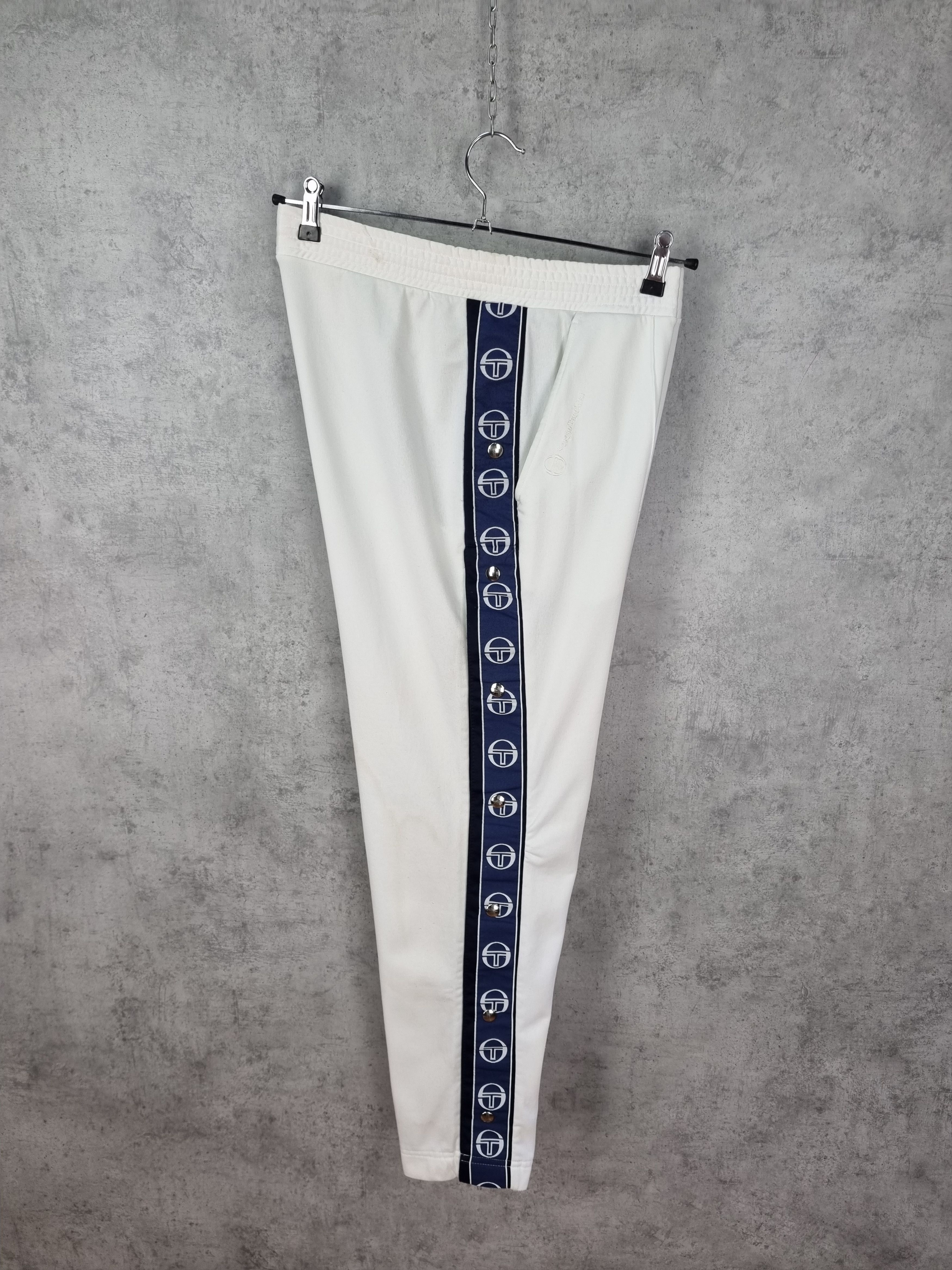 Sergio Tacchini × Vintage Sergio Tacchini Popper Italian Gardenia Tracksuit Pant Size US 36 / EU 52 - 13 Thumbnail