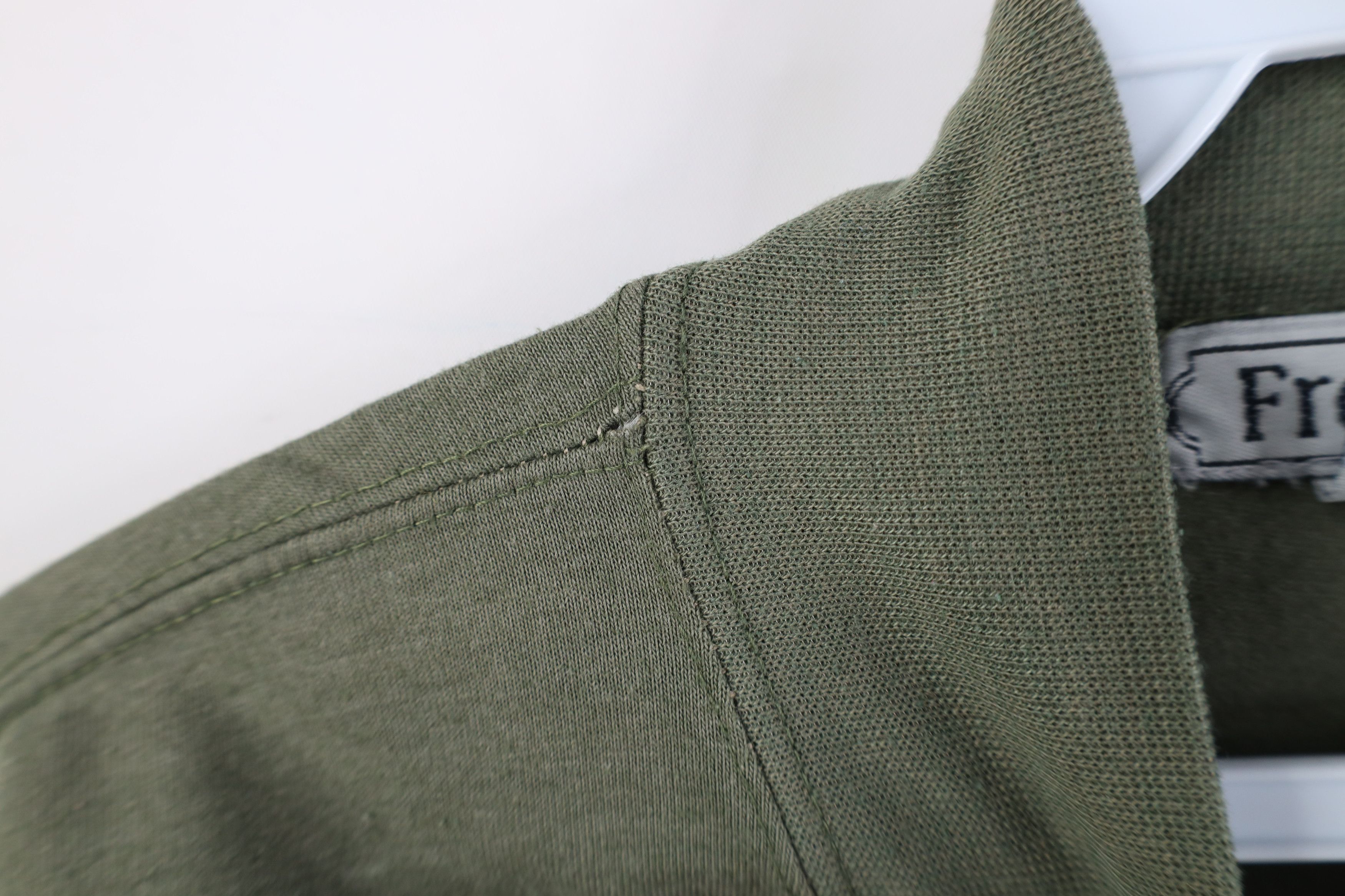 Vintage Vintage 90s Streetwear Mock Neck Long Sleeve T-Shirt Green Size US L / EU 52-54 / 3 - 5 Thumbnail