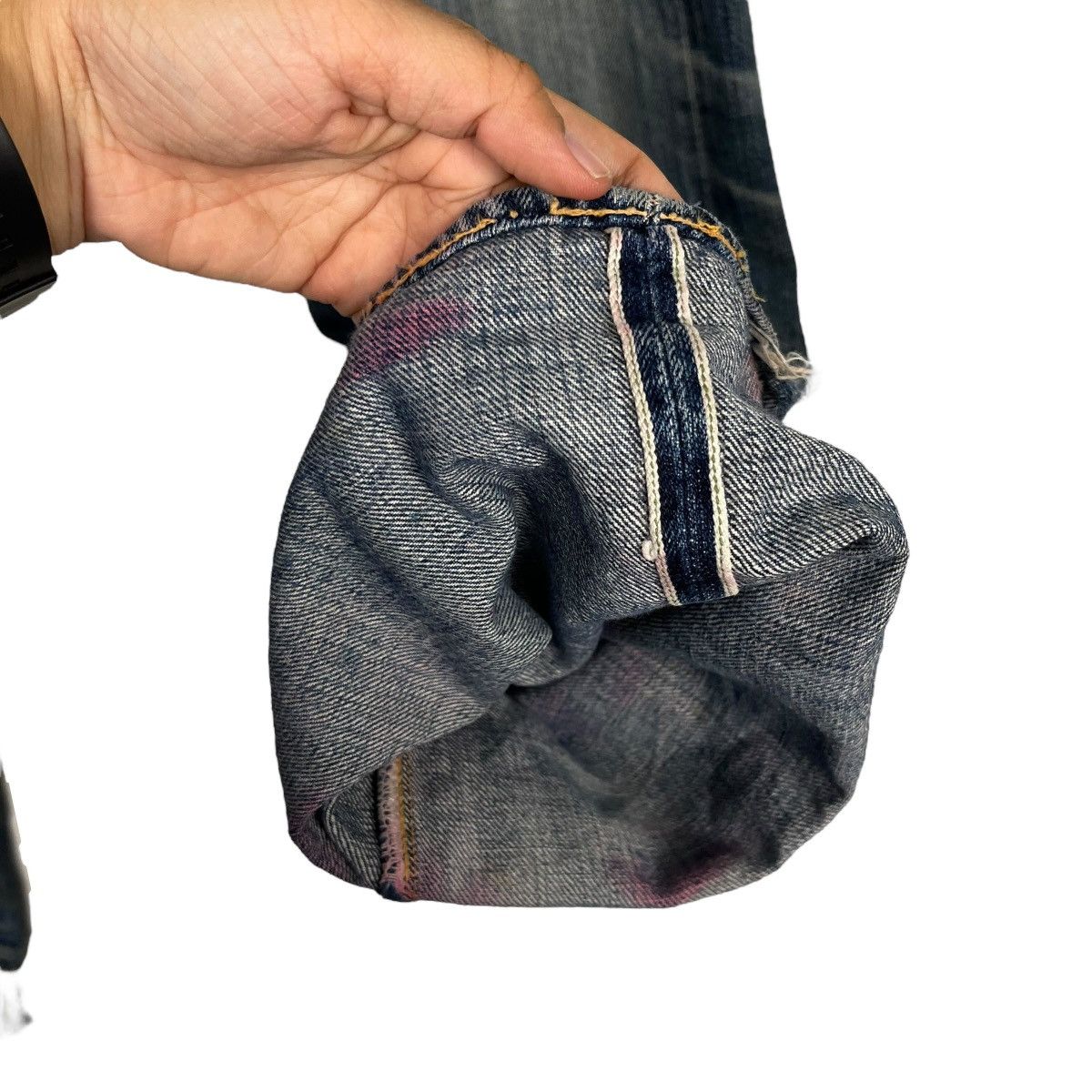 Sugar Cane Vintage Sugar Cane Distressed Selvedge Denim Jeans Size US 30 / EU 46 - 12 Thumbnail
