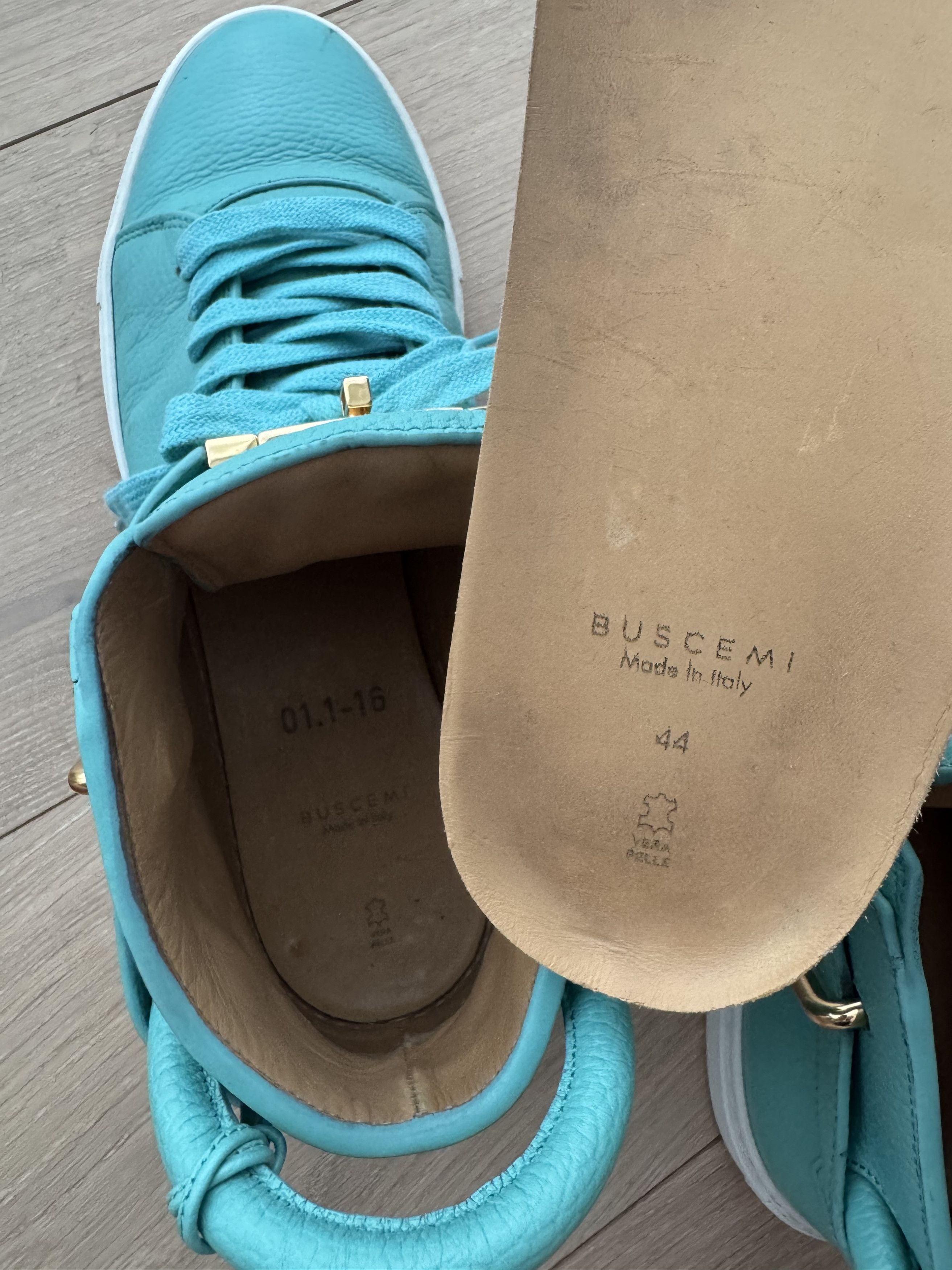 Buscemi Aqua Marina 100mm High Stop Sneakers Size 44/US 11