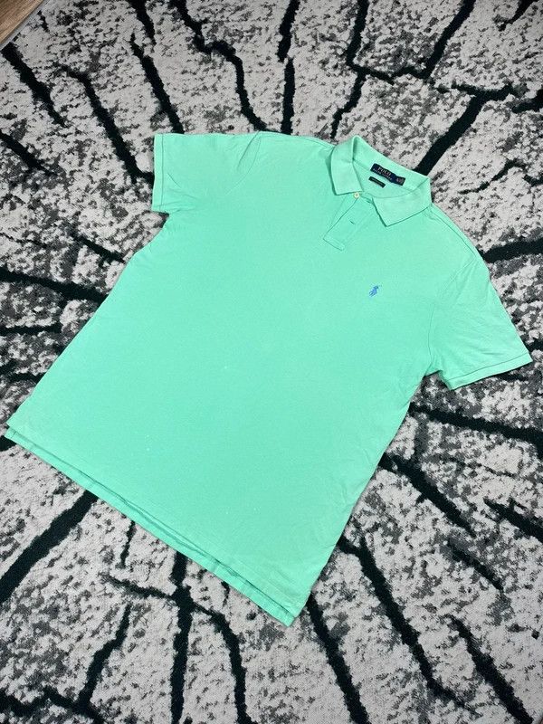 Ralph Lauren Ralph Lauren Mint Green Polo Shirt XL Size US XL / EU 56 / 4 - 2 Thumbnail