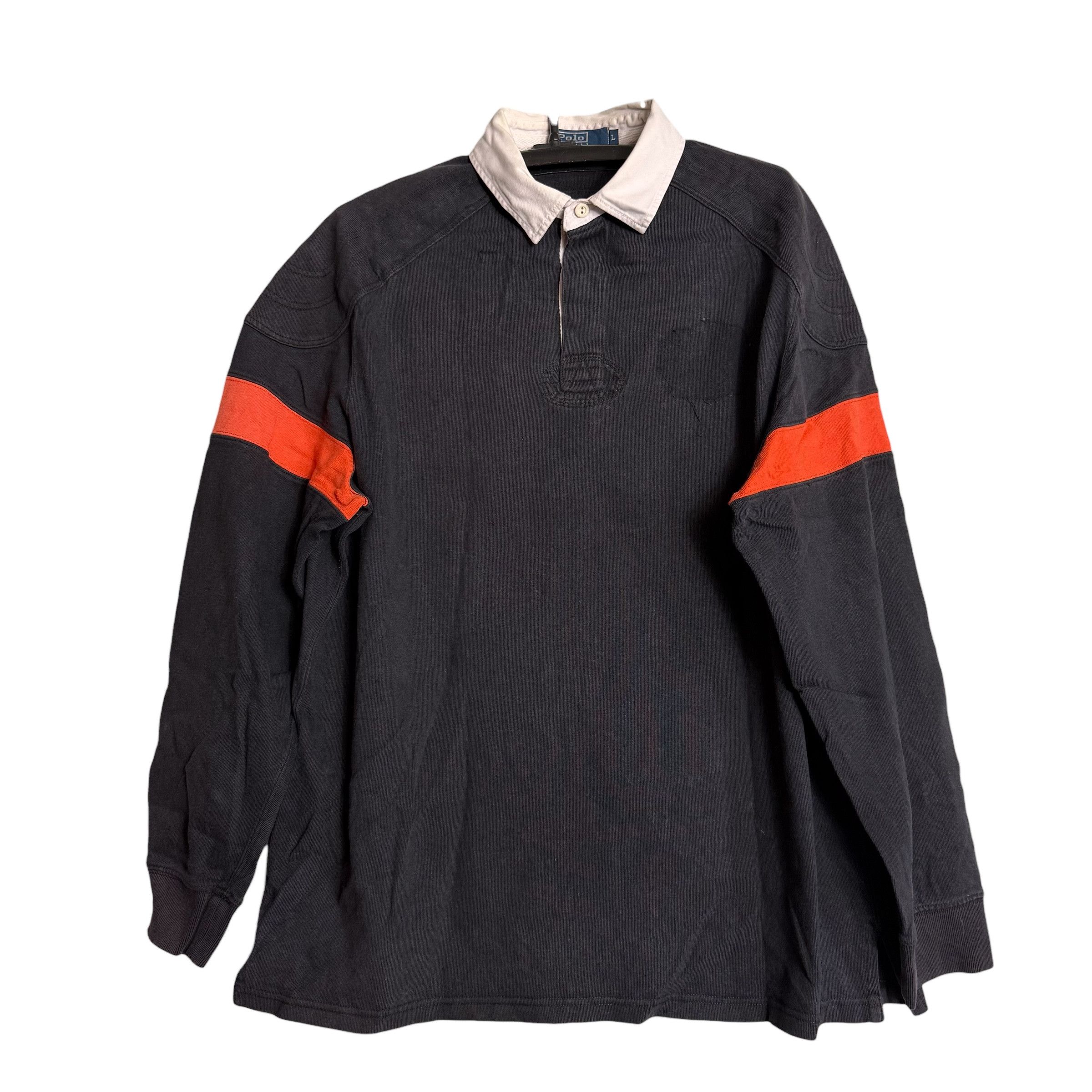 Polo Ralph Lauren 🔥RARE🔥Vintage Polo Ralph Lauren #11 L/Sleeve Rugby Shirt Size US XL / EU 56 / 4 - 1 Thumbnail