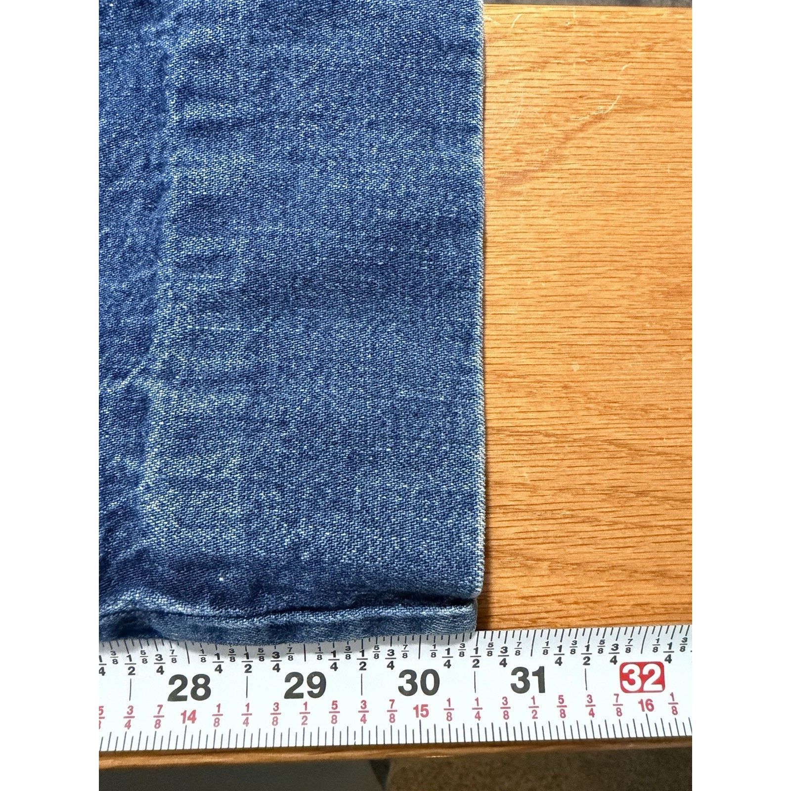 Levi's Vtg Levis Wide Leg Elastic Waist Round Pockets 70s 34x30.5 Size 34" / US 12 / IT 48 - 10 Thumbnail
