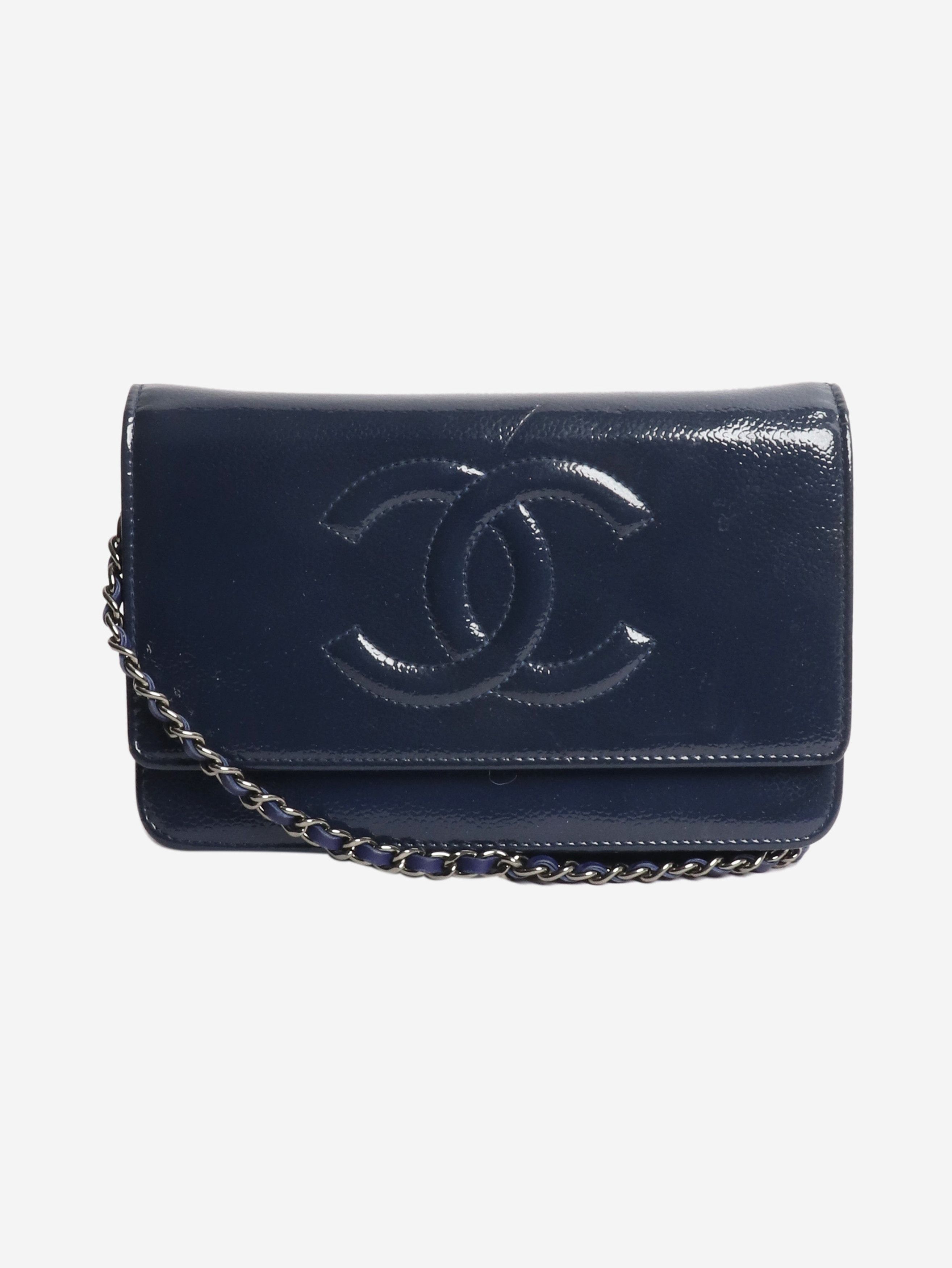 Chanel Blue 2014 patent leather Wallet on Chain Size ONE SIZE - 1 Thumbnail