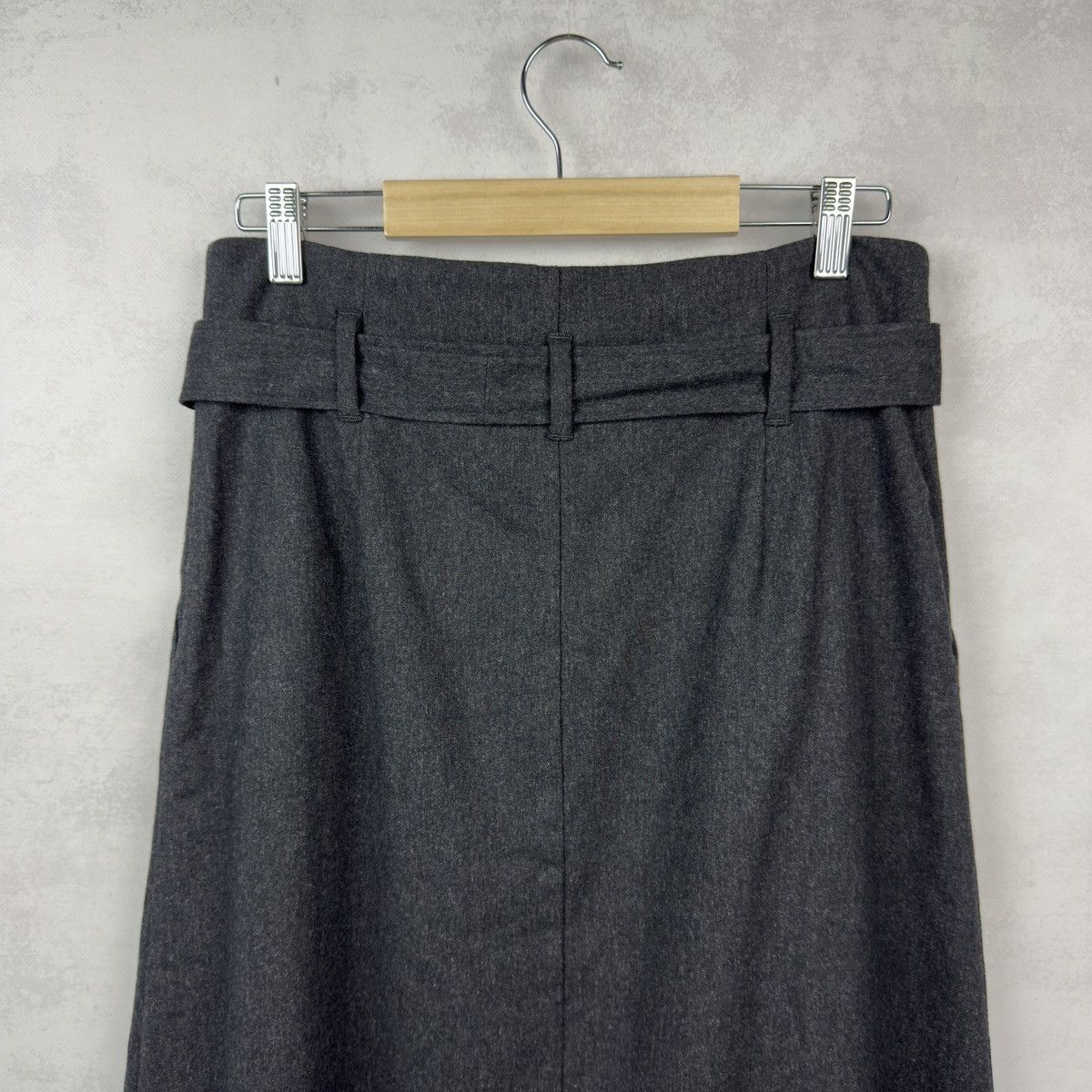 Sezane Sezane Mid-Length Wool Viscose Poly Belted Skirt Size 40 Size 28" / US 6 / IT 42 - 14 Thumbnail