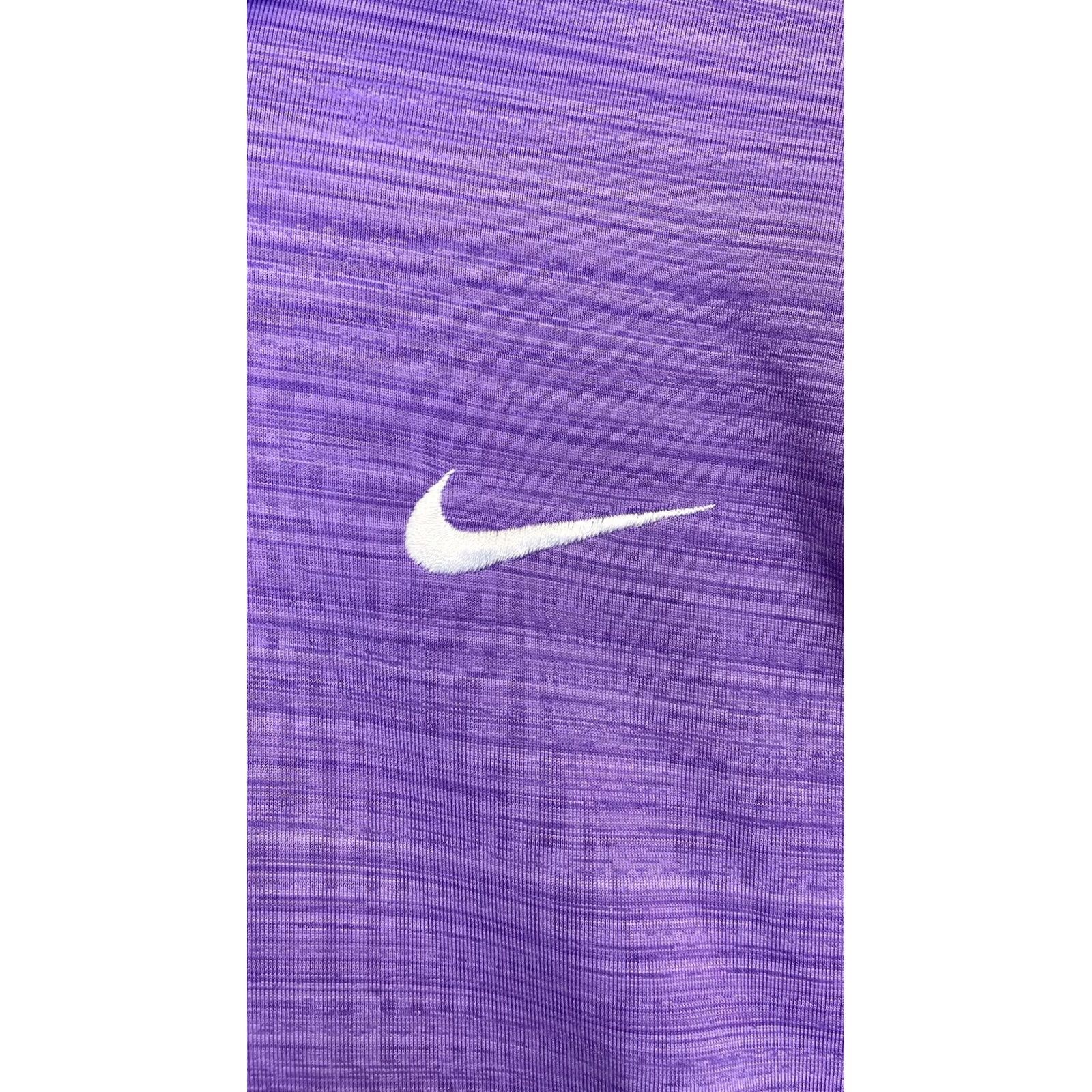 Nike Nike Tiger Woods Polo Shirt Mens XL Purple Dri-FIT Golf Heathered Size US XL / EU 56 / 4 - 2 Thumbnail