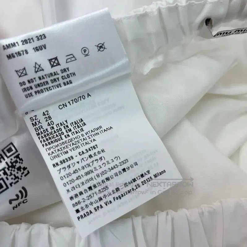 Miu Miu Miu Miu White Long Skirt for Women . Size 39" - 7 Thumbnail