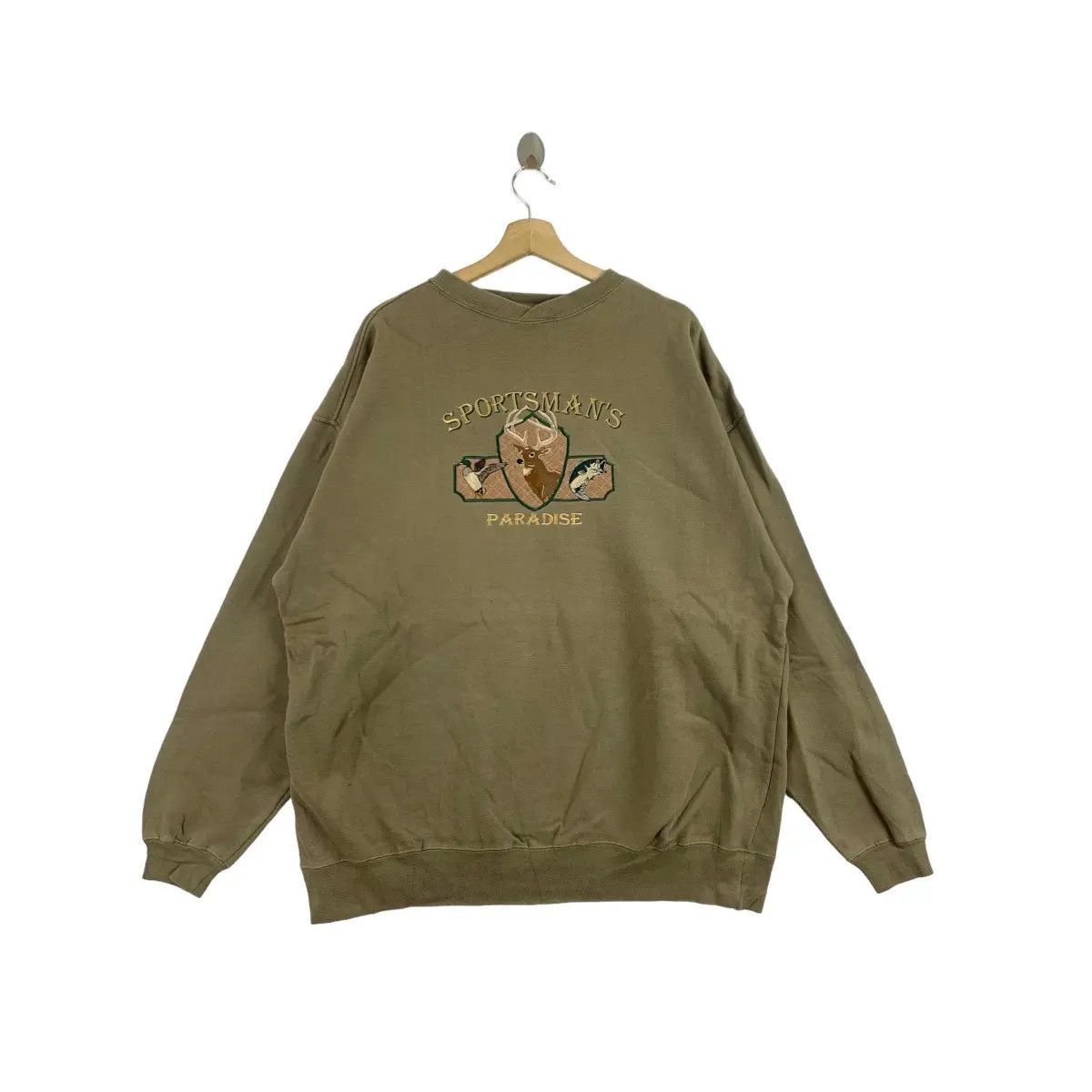 Vintage Vintage 90’ LOST TERRAIN Sportsman Paradise Sweatshirt Size US XL / EU 56 / 4 - 1 Thumbnail