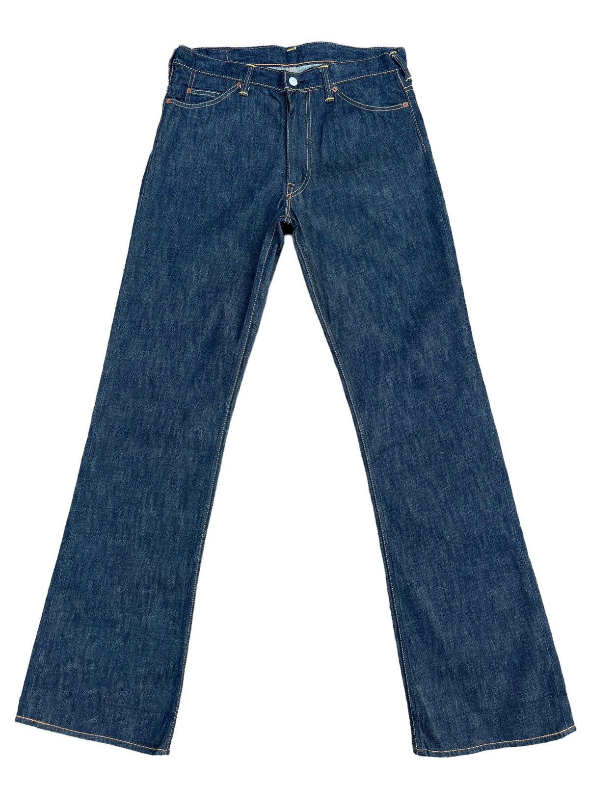 Evisu RARE!!! Vintage Evisu Japan Dark Blue Denim Flare Jeans Size US 34 / EU 50 - 2 Thumbnail