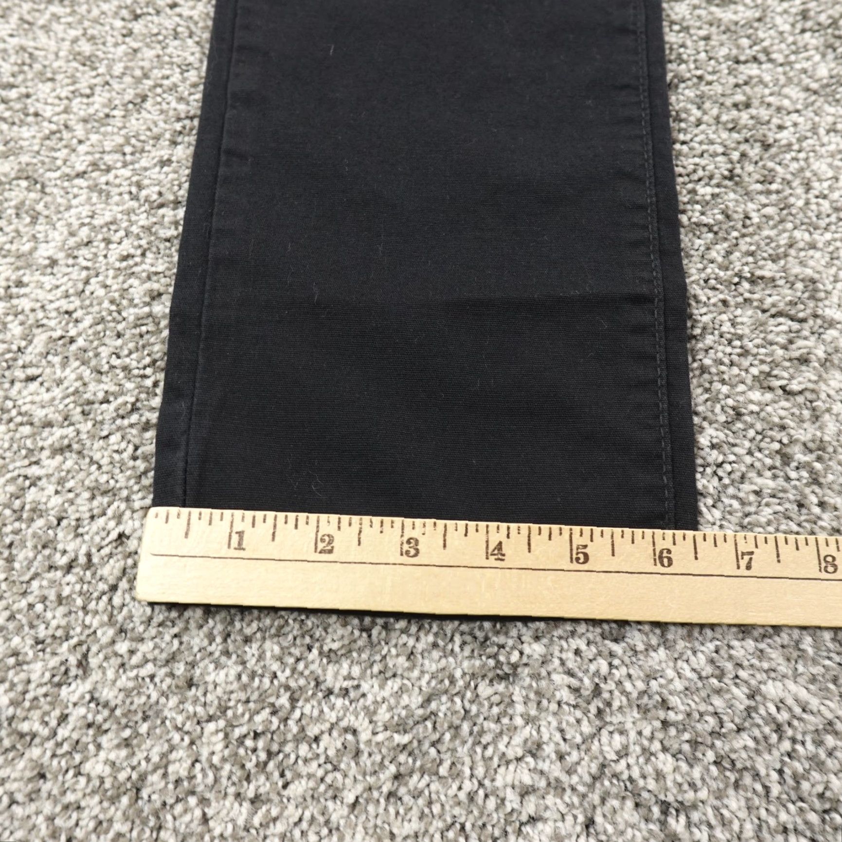 Levi's Levi's Jeans 724 High Rise Slim Straight Stretch Black Denim 27 Size 27" / US 4 / IT 40 - 3 Thumbnail