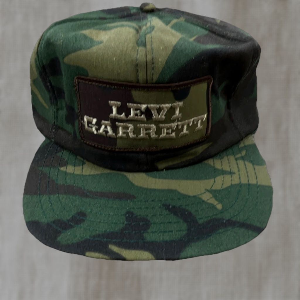 Vintage VINTAGE Levi Garrett Trucker Hat Cap Snapback Camo USA Tobacco Patch 80s 90s G21 Size ONE SIZE - 1 Thumbnail