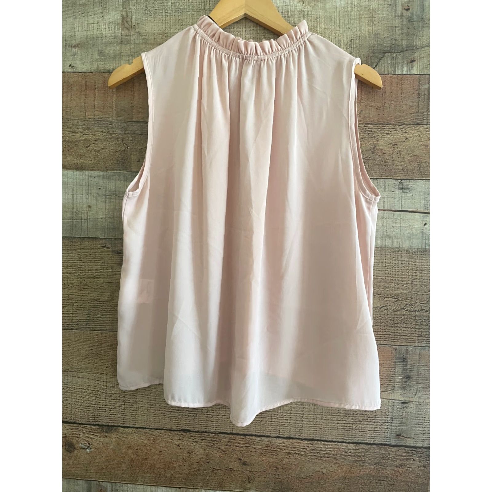 Vintage Molly Bracken Blouse Shirt Pink Short Sleeve L NWT Women Geometric Round Neck Cap Sleeve Keyhole Button Relaxed Size Large Size L / US 10 / IT 46 - 2 Thumbnail