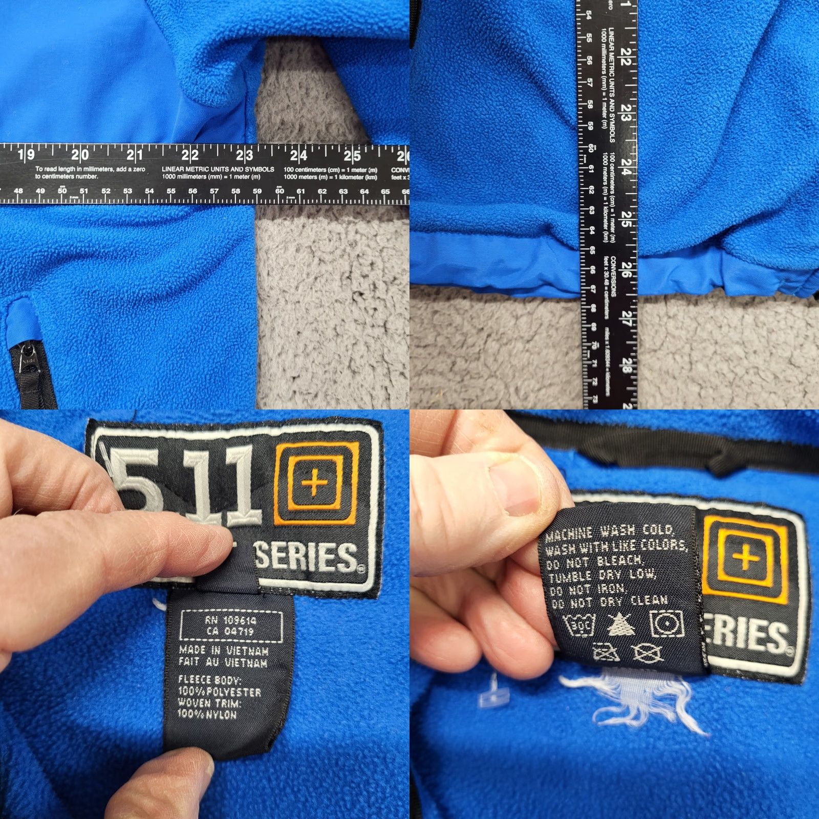 Vintage 5.11 Tactical Series Utility Jacket Mens L Blue Full Zip Pocket Bomber Jacket Stand-Up Collar Zipper Pocket Regular Fit Size US L / EU 52-54 / 3 - 9 Thumbnail
