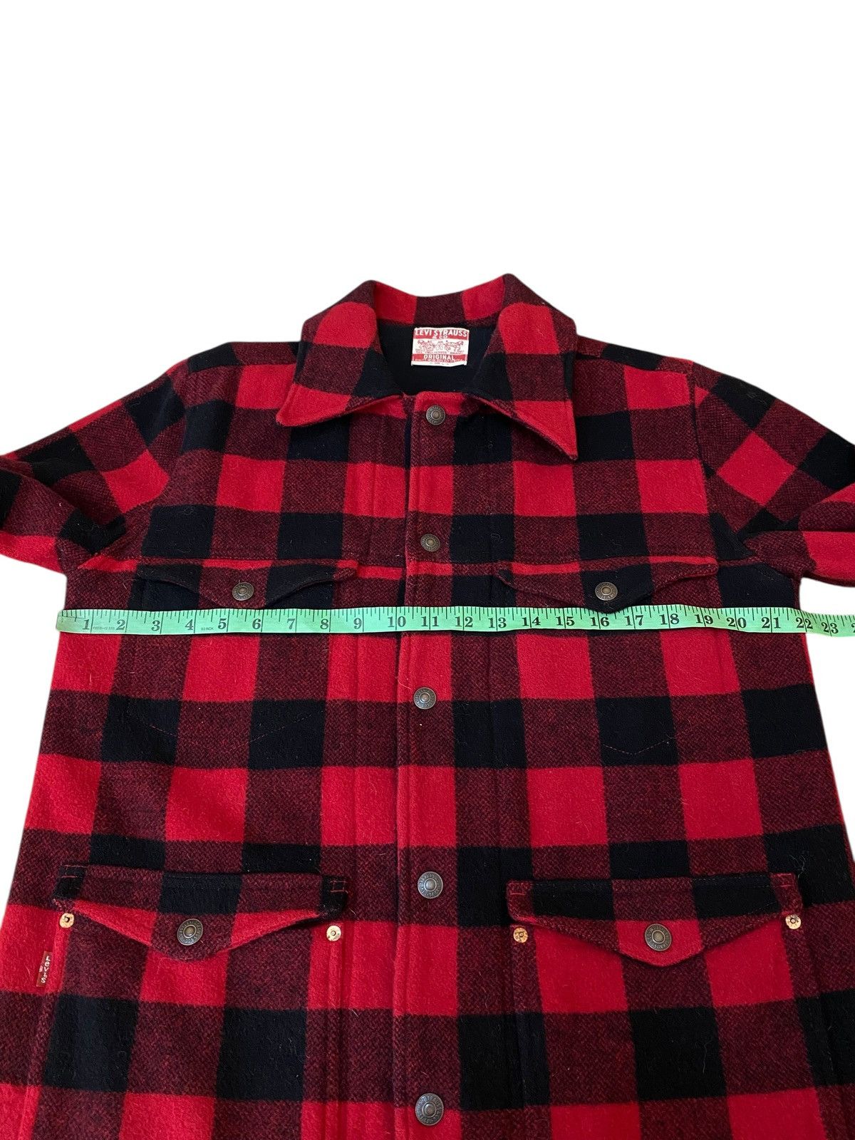 Levi's Vintage Levis Buffalo Check Cpo Wool Jacket L Size Size US L / EU 52-54 / 3 - 14 Thumbnail