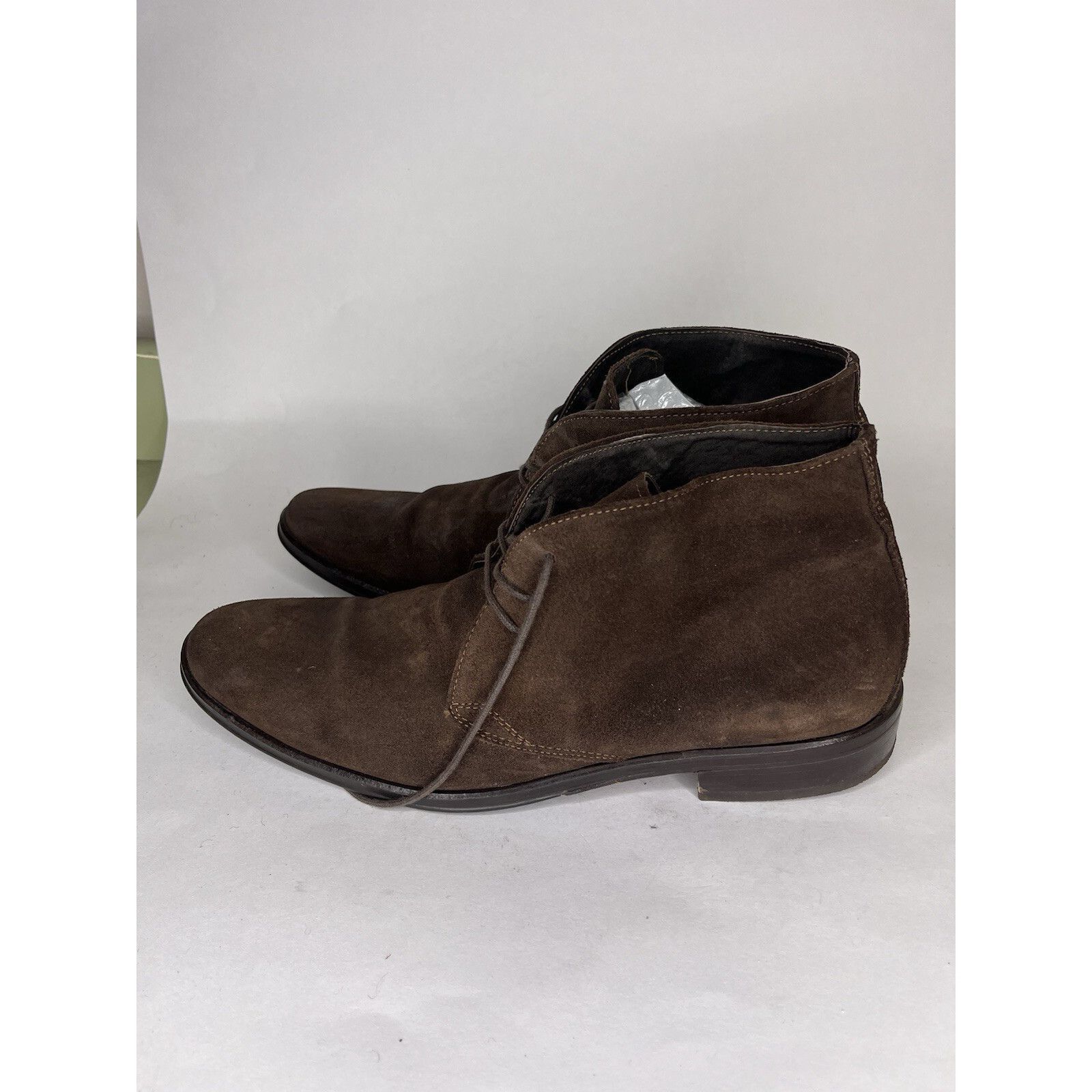 Tomas Maier Tomax Brown Suede Leather Lace Up Ankle Chukka Boots Men Sz Size US 10 / EU 43 - 11 Thumbnail