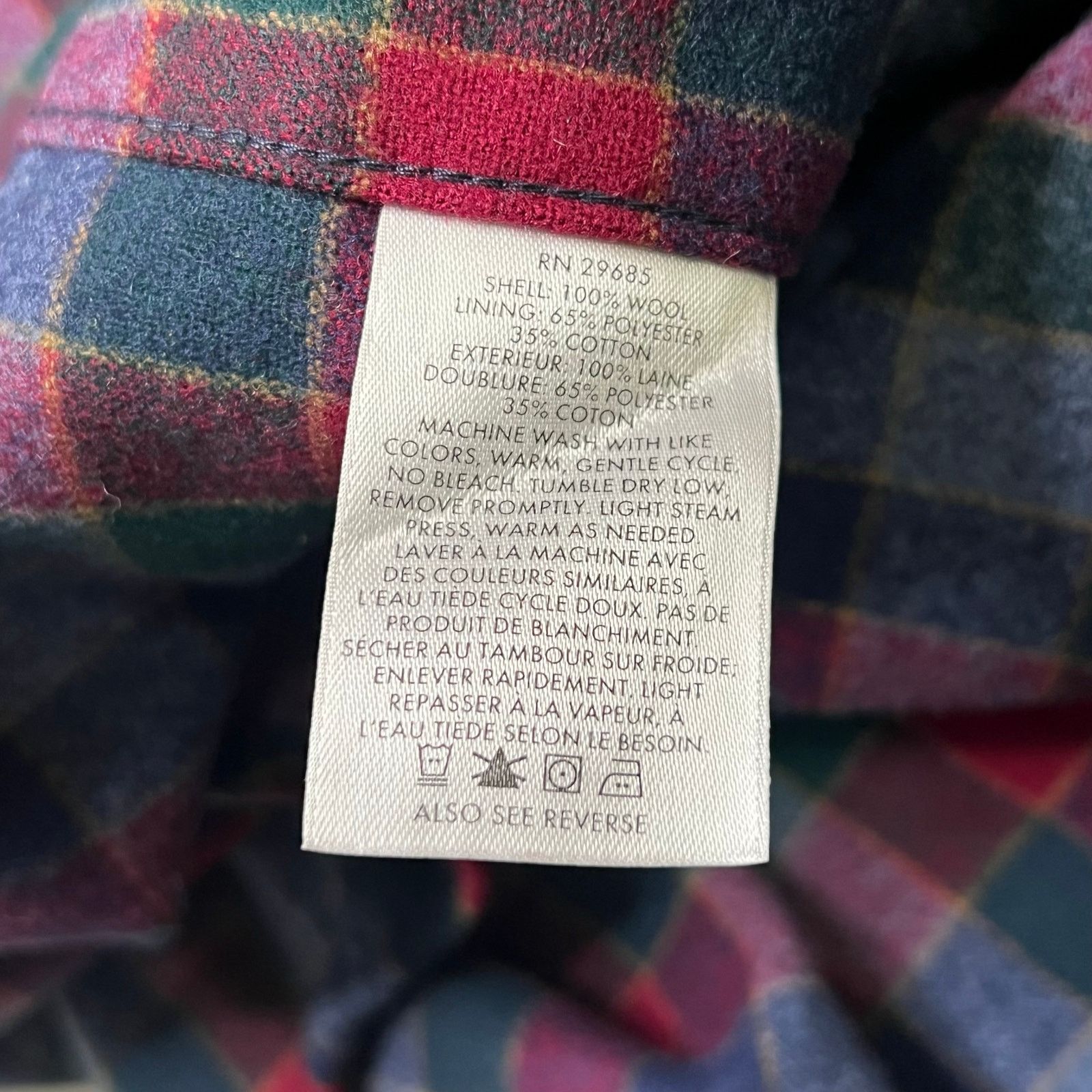 Pendleton Vintage Pendleton Flannel Mens Large Red Button Up Shirt Size US L / EU 52-54 / 3 - 4 Thumbnail