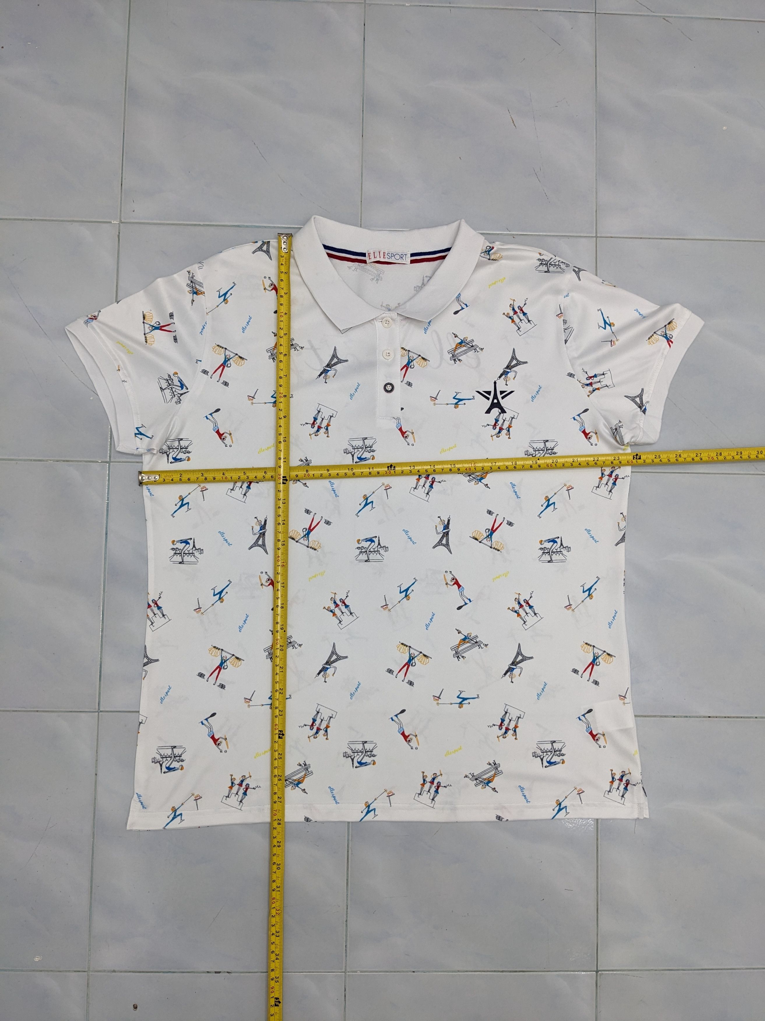 Other ELLE PARIS POLO TSHIRT Size US XXL / EU 58 / 5 - 6 Thumbnail