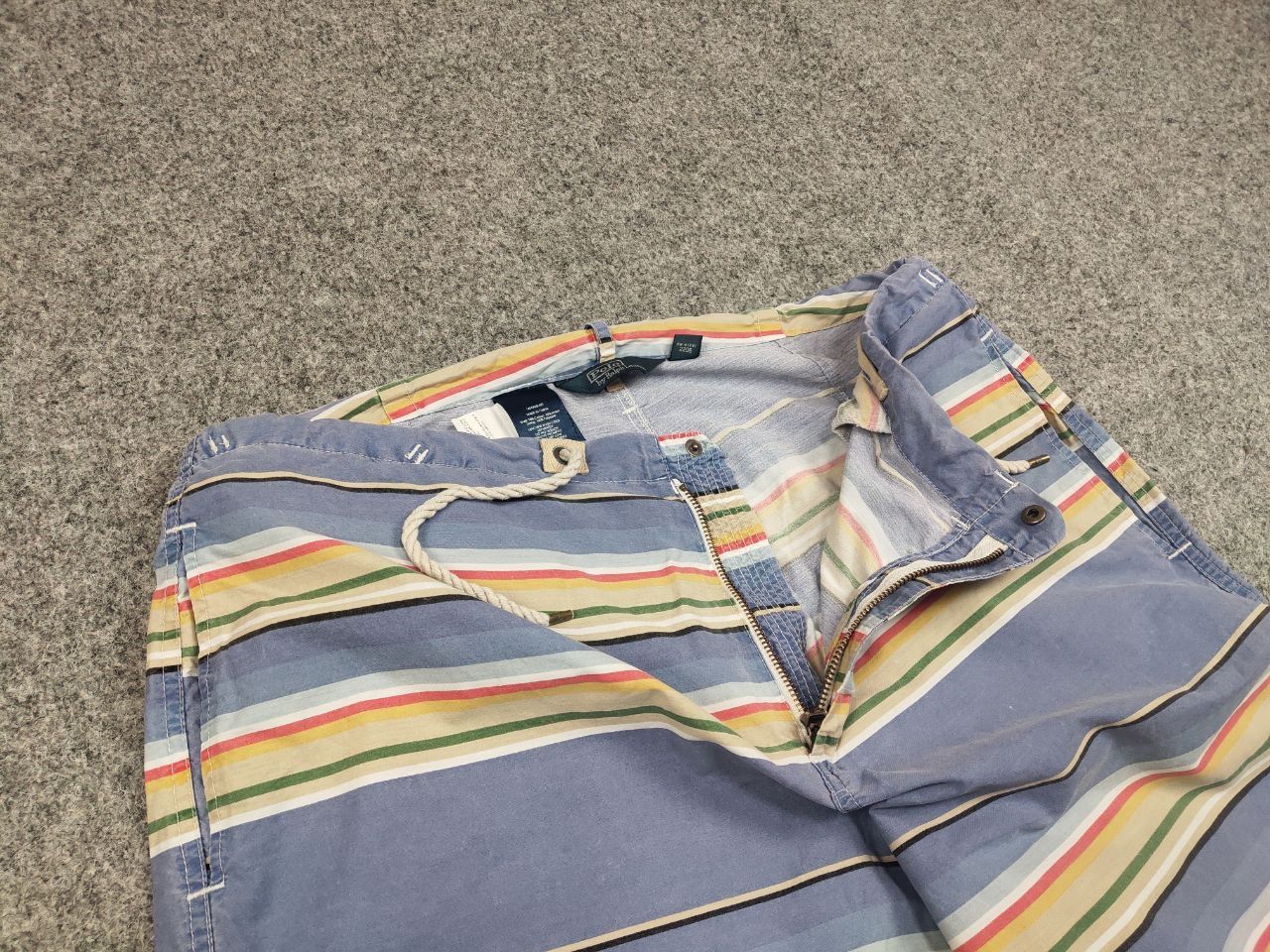 Polo Ralph Lauren Vintage 90's Polo Ralph Lauren Canvas Blue Striped Shorts Size US 36 / EU 52 - 12 Thumbnail