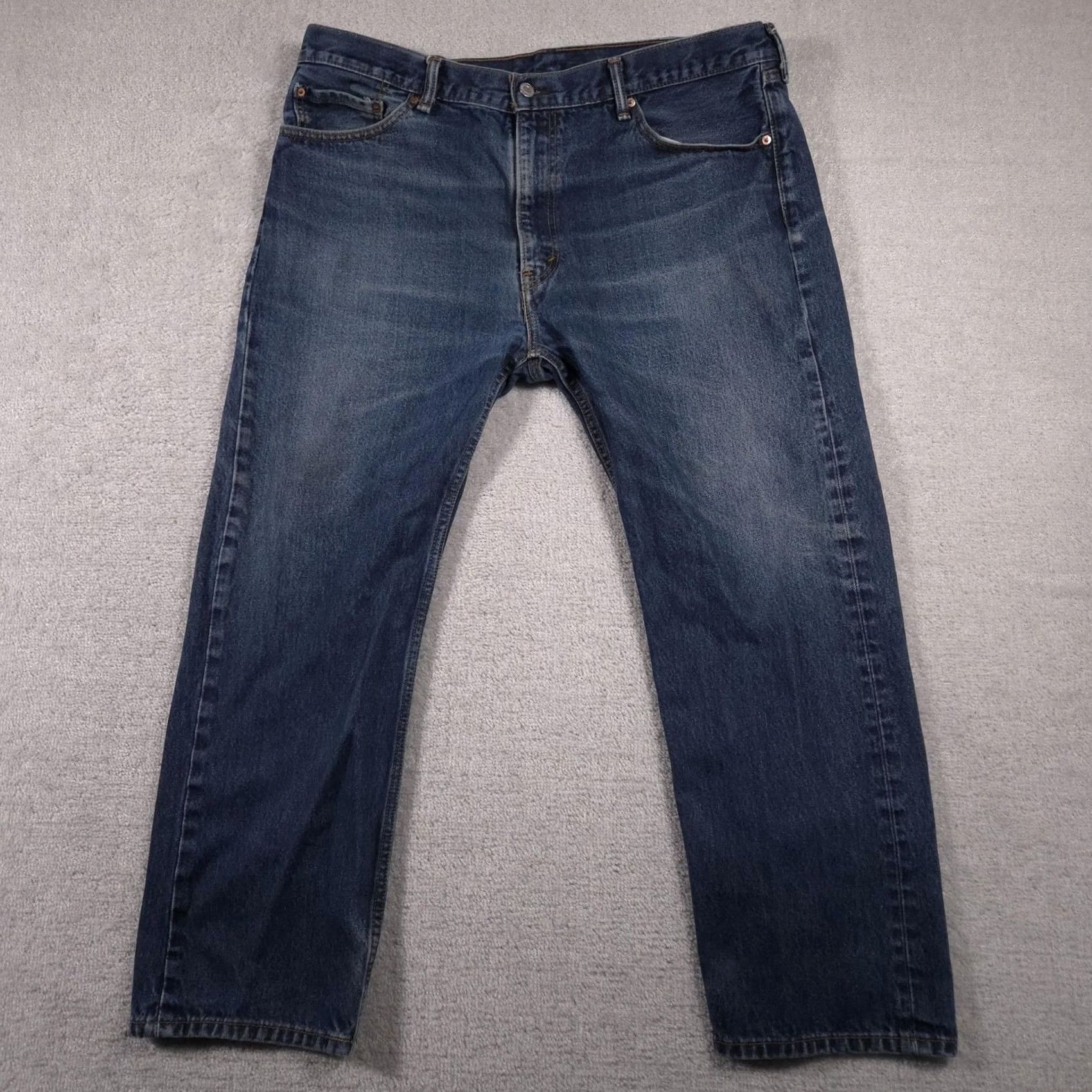 Levi's VINTAGE Levi's Jeans Mens 42x30 Blue Denim 505 Straight Zip Fly Regular Fit Casual Mens Jeans Size US 42 / EU 58 - 2 Thumbnail