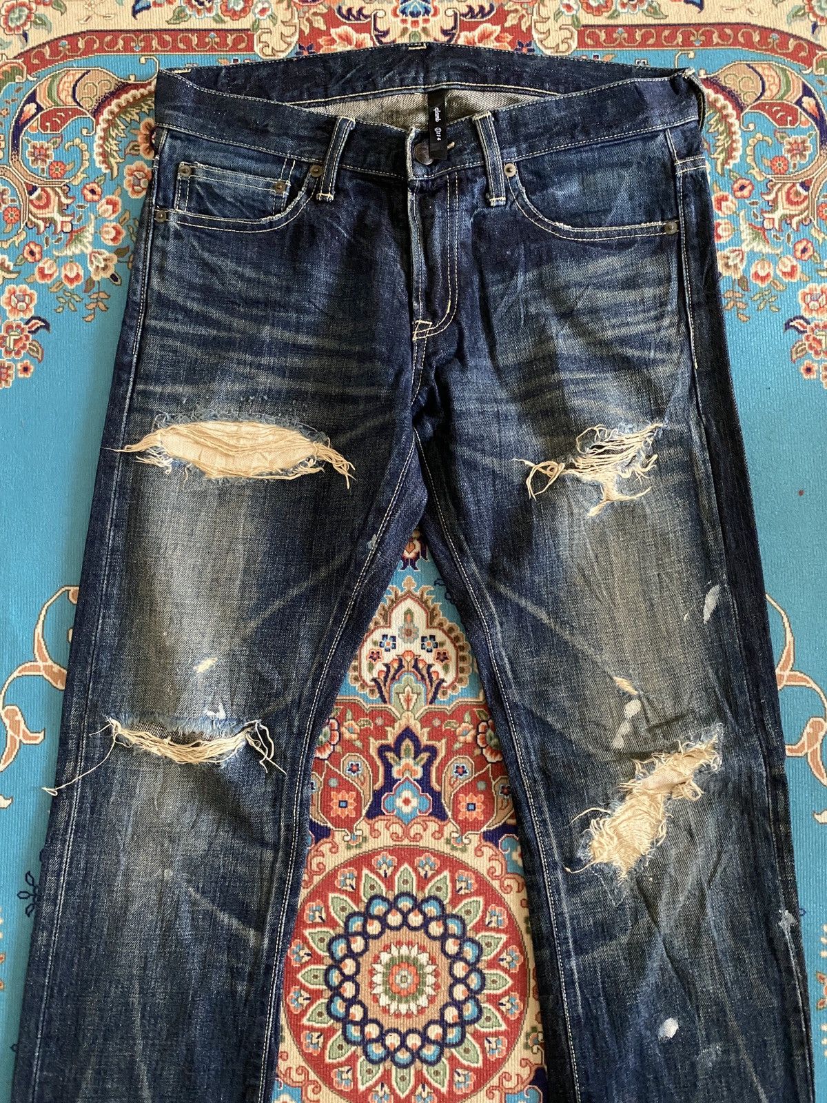 Japanese Brand Japanese Brand Glamb Japan Distressed Denim Size US 31 - 4 Thumbnail