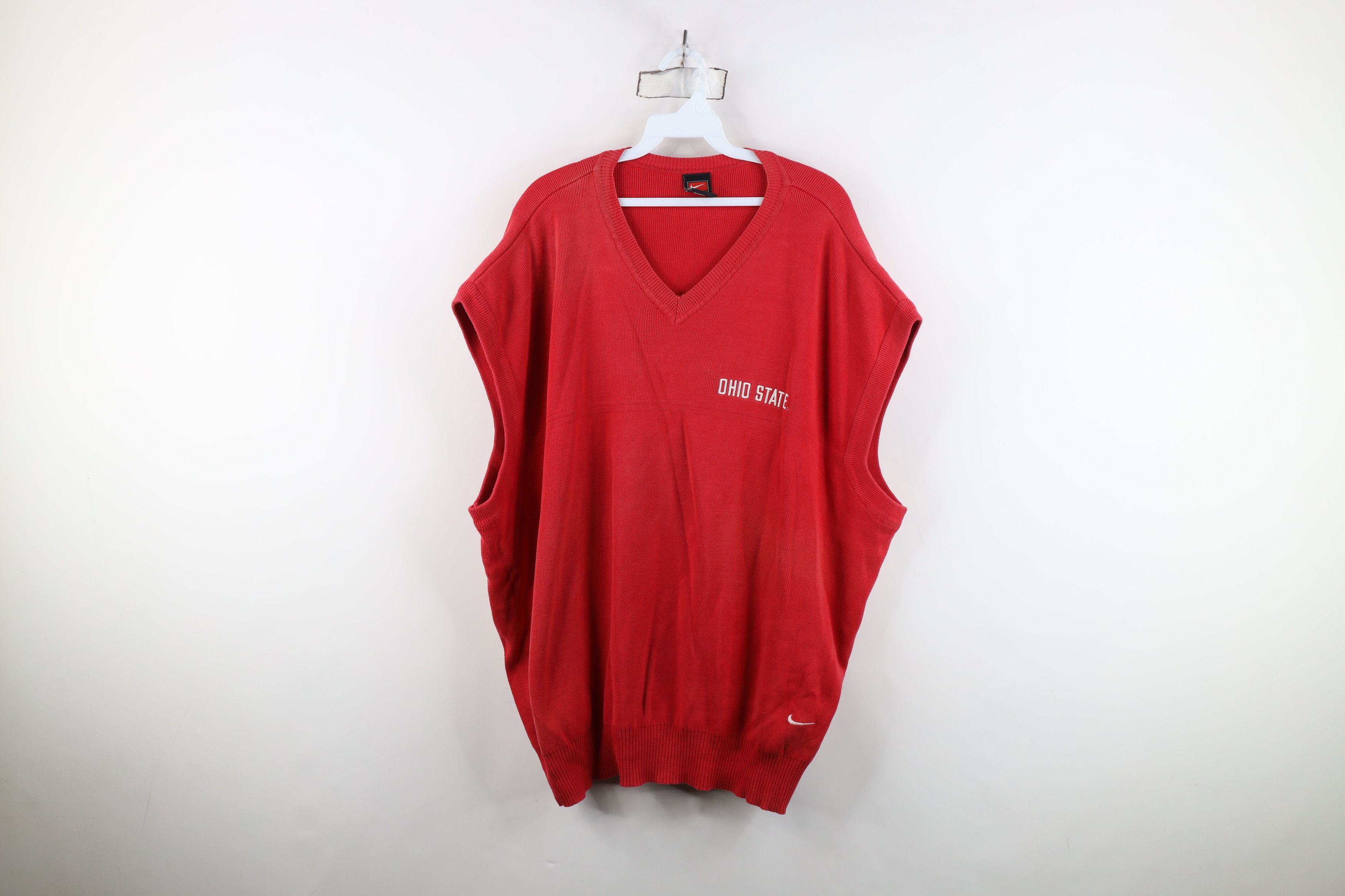 Nike Vintage Nike Mini Swoosh Ohio State University Sweater Vest Size US XXL / EU 58 / 5 - 1 Thumbnail