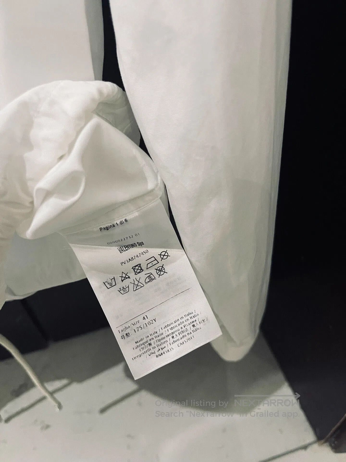 Valentino Valentino White Shirt Jacket with Drawstring. Size US M / EU 48-50 / 2 - 4 Thumbnail