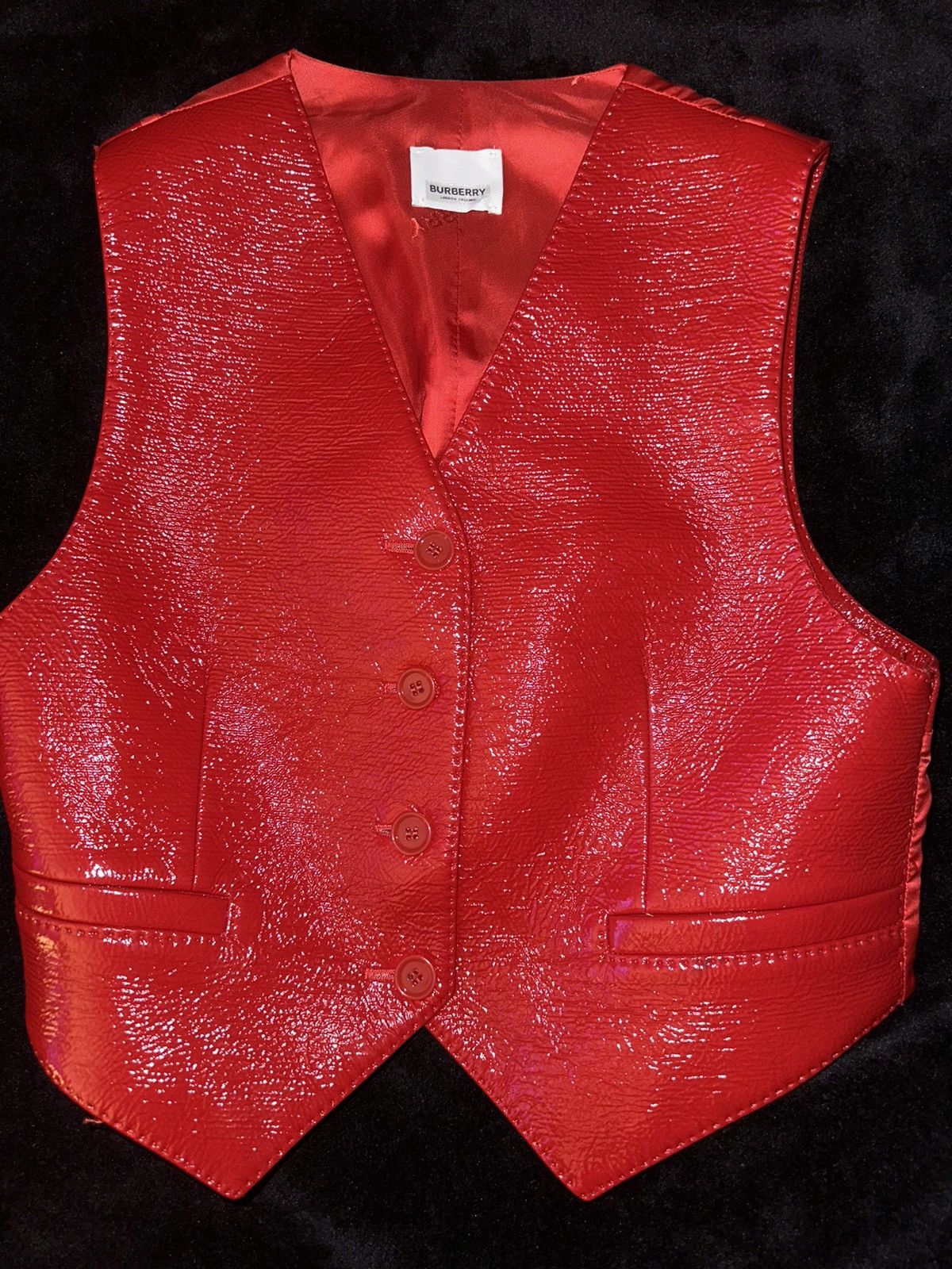 image of Burberry Women Red Vest (Size XS)