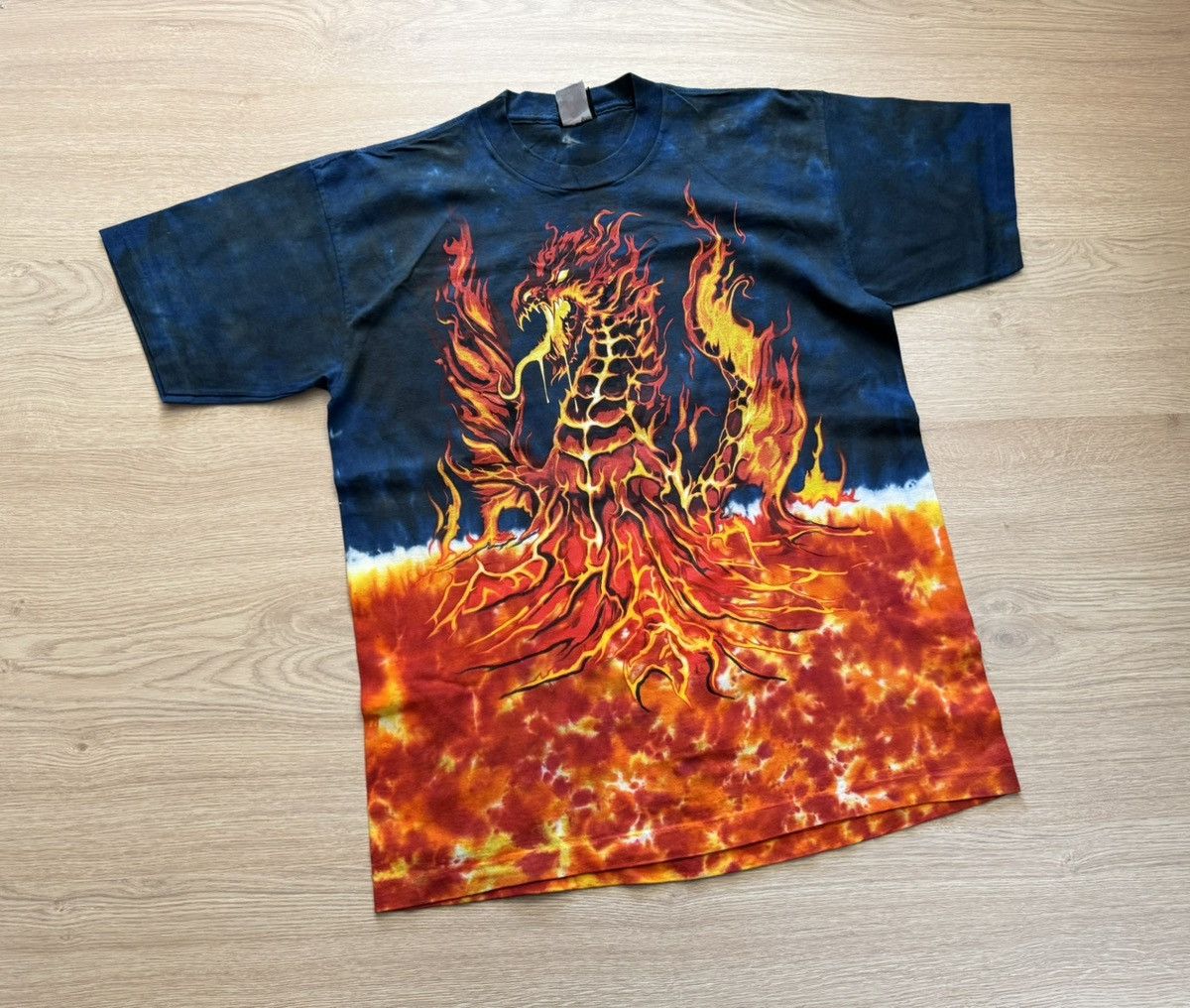 Liquid Blue Vintage 90’s Liquid Blue All Over Print Dragon Made In USA Size US L / EU 52-54 / 3 - 1 Thumbnail