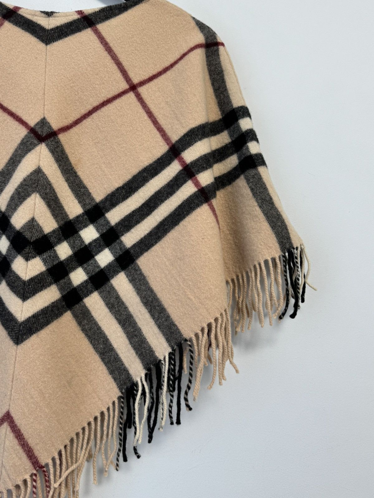 Burberry Burberry London Nova Check Poncho Cape Merino Wool& Cashmere Size L / US 10 / IT 46 - 15 Thumbnail