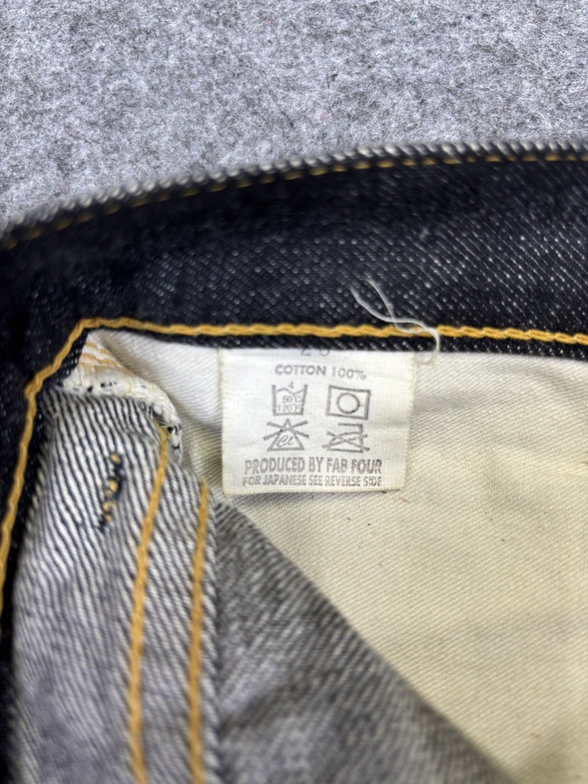 Alchemist 💥RAW💥ALCHEMIST FAB FOUR Skinny Indigo Raw Biker Denim F743 Size US 29 - 14 Thumbnail