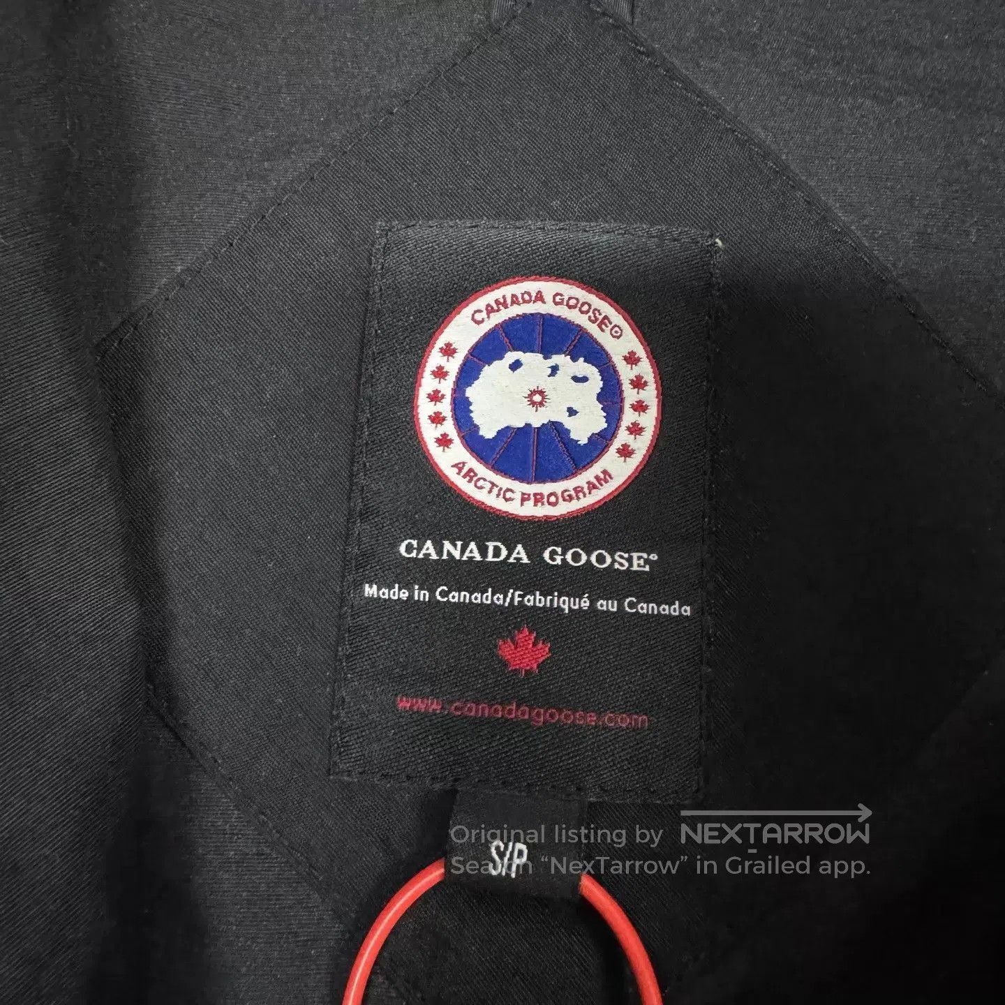Canada Goose Black Bomber Jacket with Button Front and Pockets. Size US S / EU 44-46 / 1 - 5 Thumbnail
