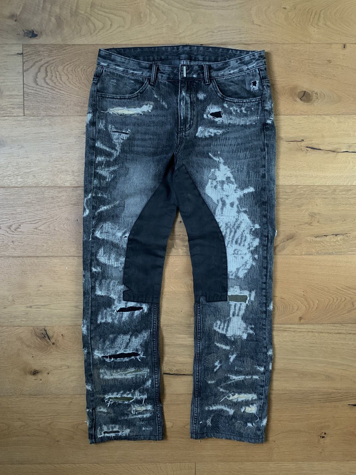 Givenchy Givenchy FW22 Boro Distressed Denim By Matthew Williams Size US 32 / EU 48 - 1 Thumbnail