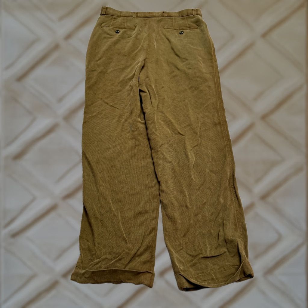 Tori Richard Tori Richard Dress Pants Mens 32 Brown Pleated Front Straight Leg Cuffed Boxy? Size US 32 / EU 48 - 1 Thumbnail