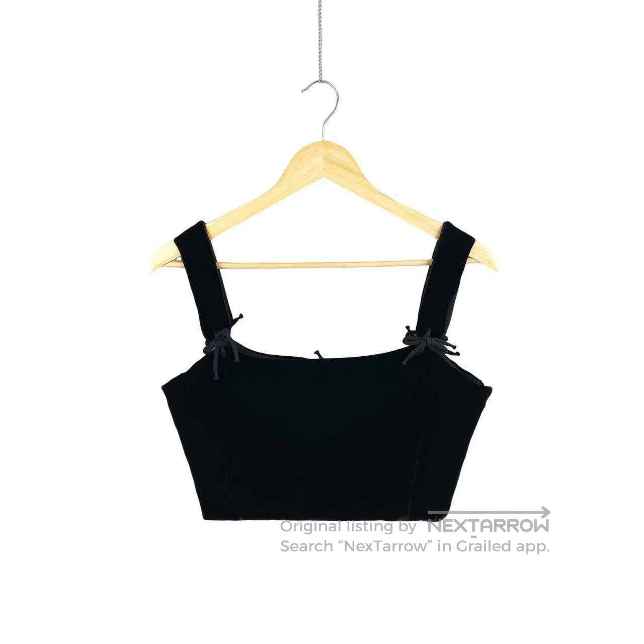 Dior Dior Velvet back strap suspender top| Size XXS / US 00 / IT 34 - 1 Thumbnail