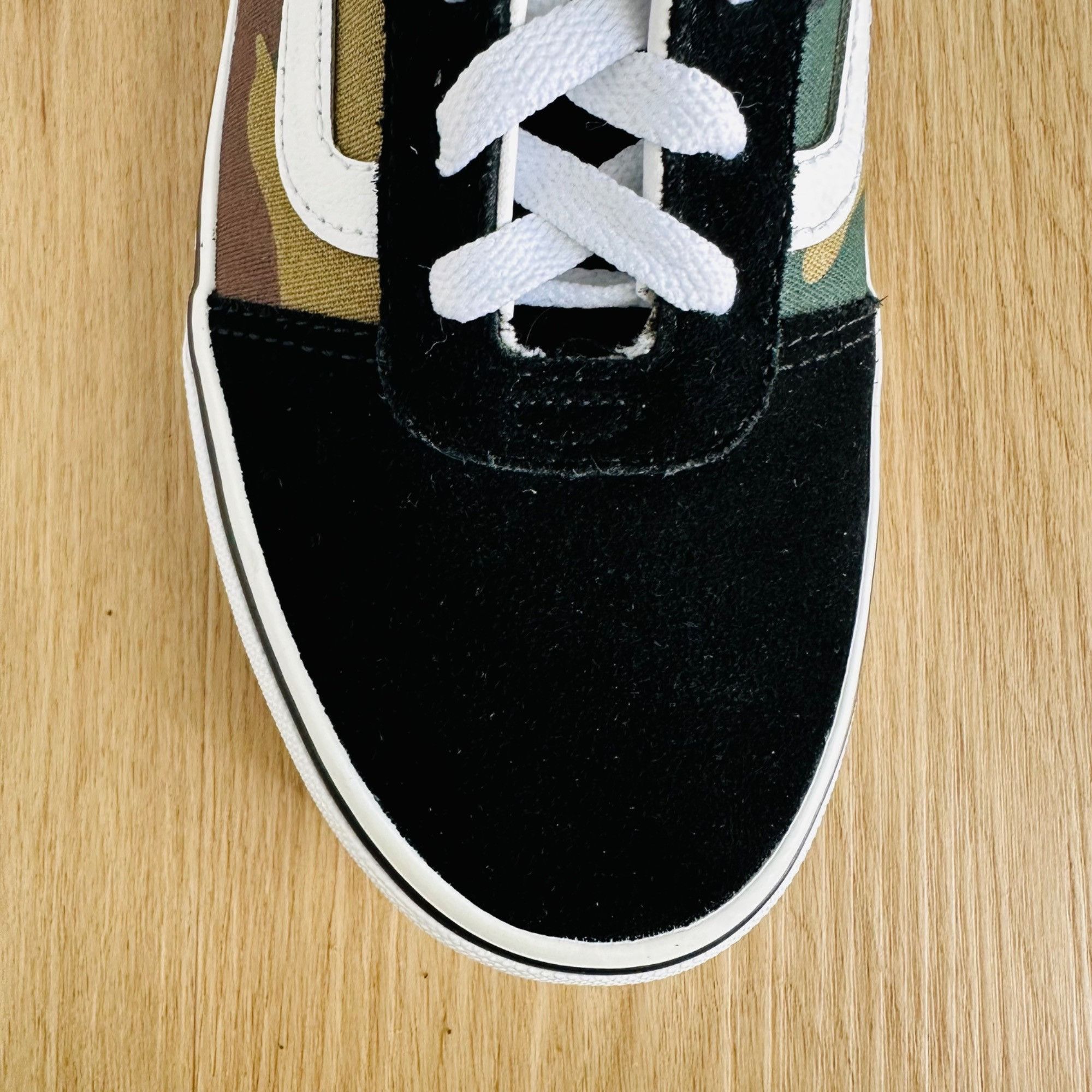 Vans 🤩Women Shoes Sz 8.5 Vans Old Skool Low Black Green Camo Lo Size US 8.5 / IT 38.5 - 12 Thumbnail
