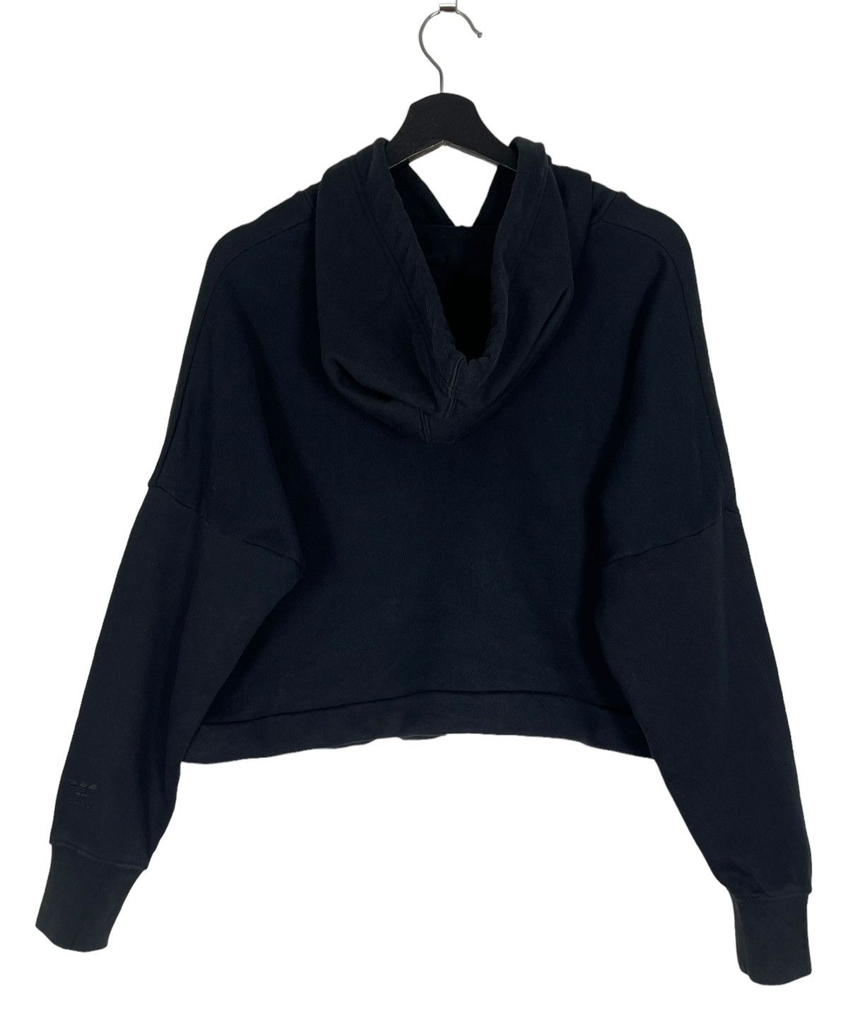 Adidas RARE ADIDAS BIG LOGO CROP HOODIE Size L / US 10 / IT 46 - 2 Thumbnail