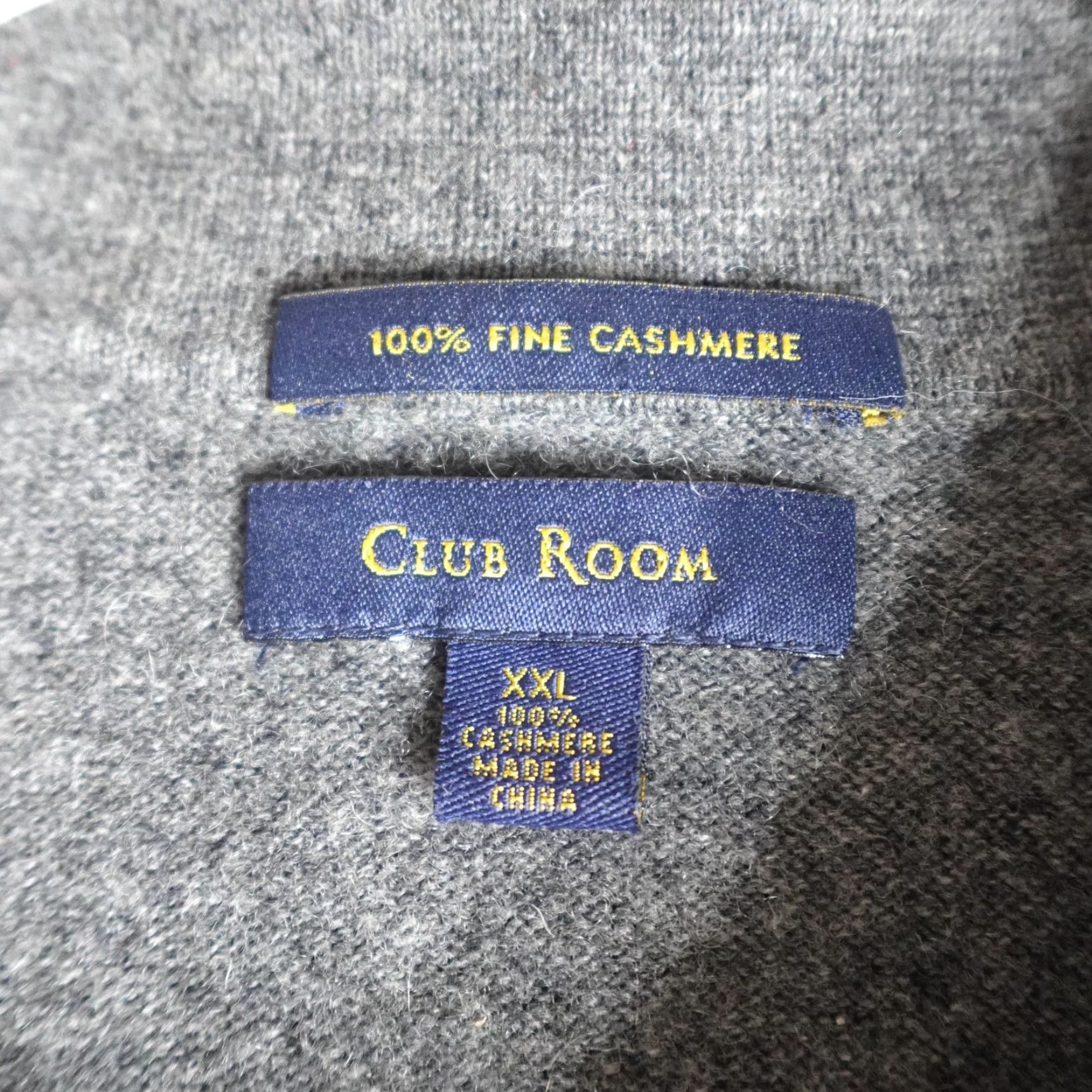 Club Room Club Room Mens Sweater 2XL Gray Solid Cashmere Pullover Sweater Mens Long Sleeve Collared Knit Pullover Cashmere Knit Brand Club Room 2XL Gray Size US XXL / EU 58 / 5 - 2 Thumbnail