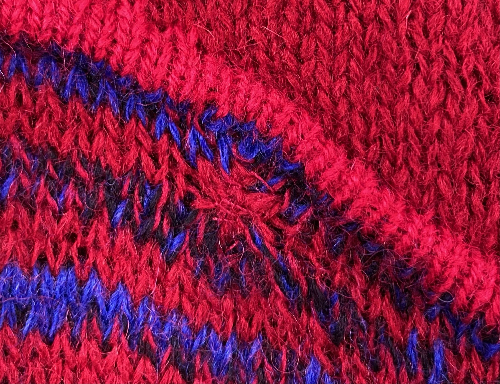 Benetton 80’s Benetton 100% Wool 3D Knit Distressed Sweater Medium Size US M / EU 48-50 / 2 - 7 Thumbnail