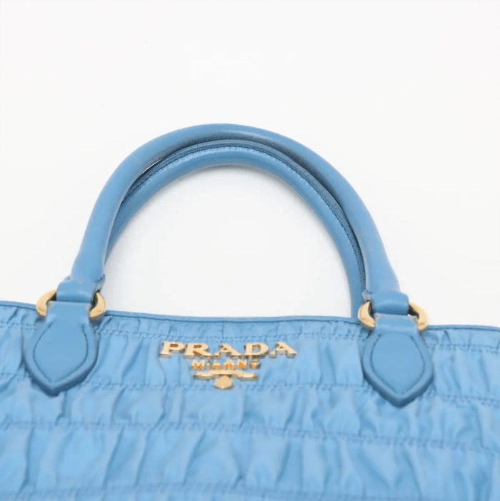 Prada Nappa Gaufre Nylon Leather Handbag Size ONE SIZE - 6 Thumbnail