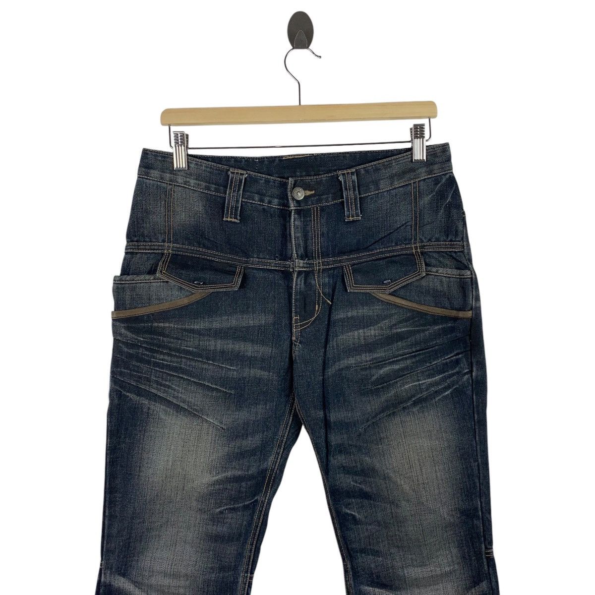 Japanese Brand × PPFM PPFM zipper bondage multipocket waxed jeans Size US 31 - 2 Thumbnail