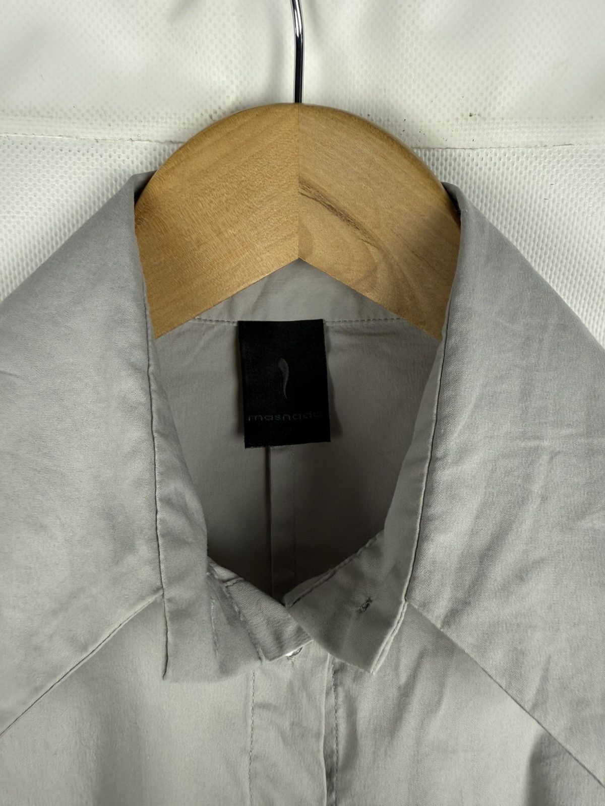 Masnada Masnada Avant-garde Off The Shoulder Button Up Shirt Top Size M / US 6-8 / IT 42-44 - 10 Thumbnail