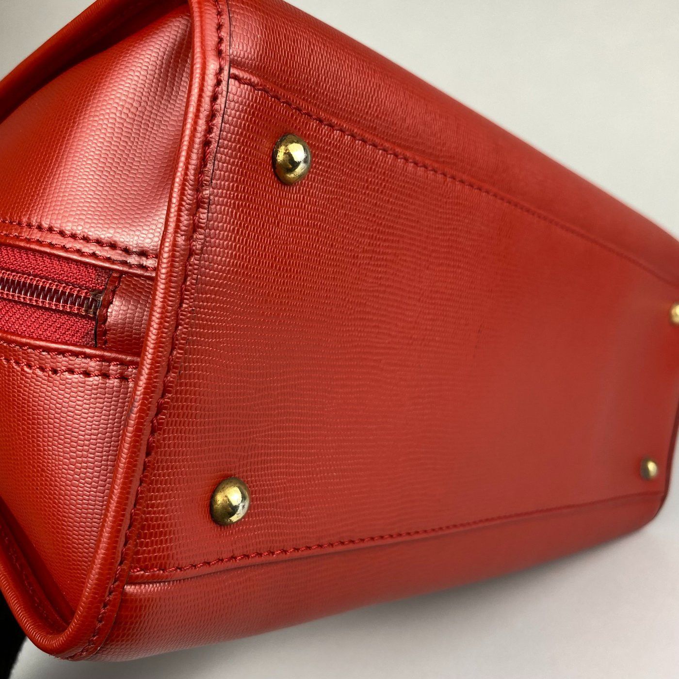 Celine Celine Red Leather 2-way Handbag Size ONE SIZE - 10 Thumbnail