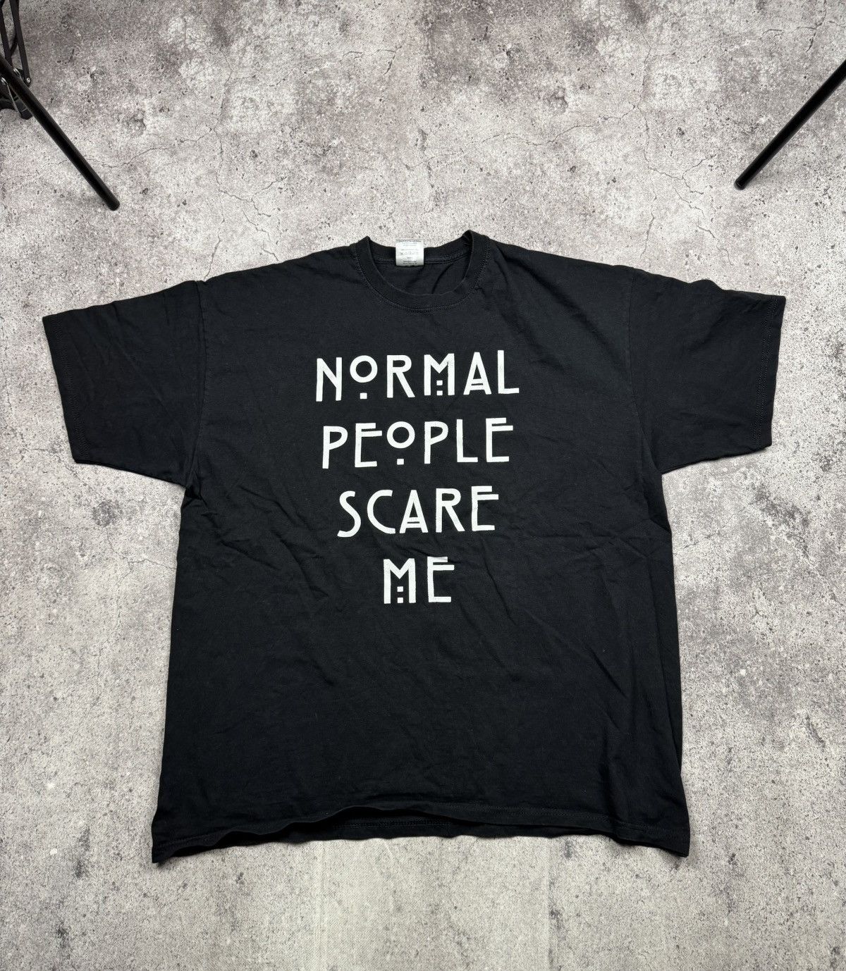 Vintage Vintage 2000s Y2K Normal People Scare Me Humor T Shirt Funny Size US XXL / EU 58 / 5 - 1 Thumbnail