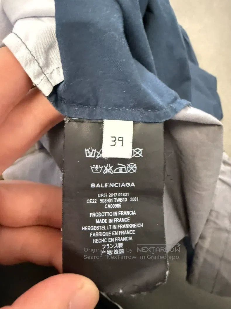 Balenciaga Balenciaga size 39 Grey Blue Patchwork Windbreaker Size US S / EU 44-46 / 1 - 4 Thumbnail
